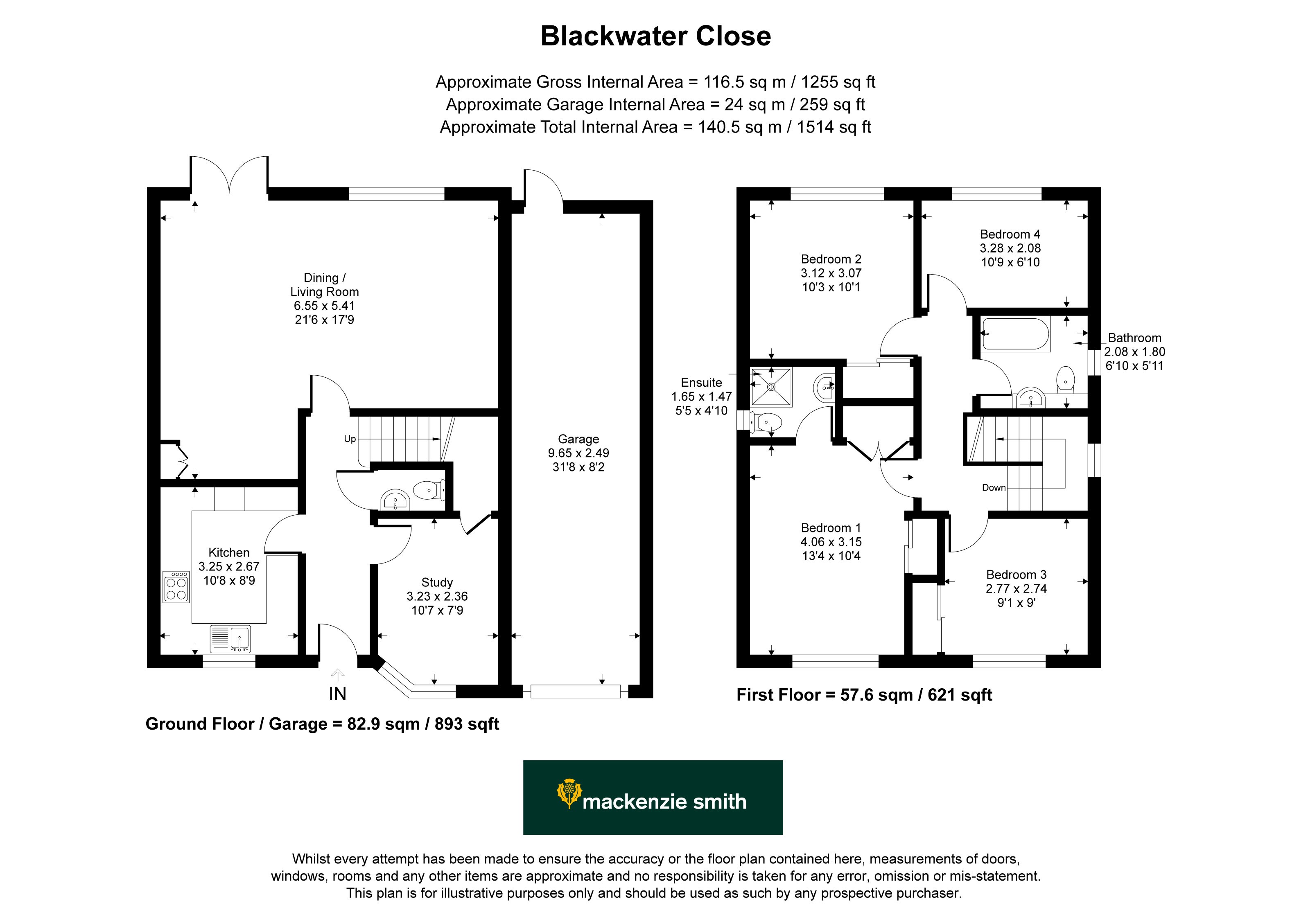 7, Blackwater Close, Guildford floorplan