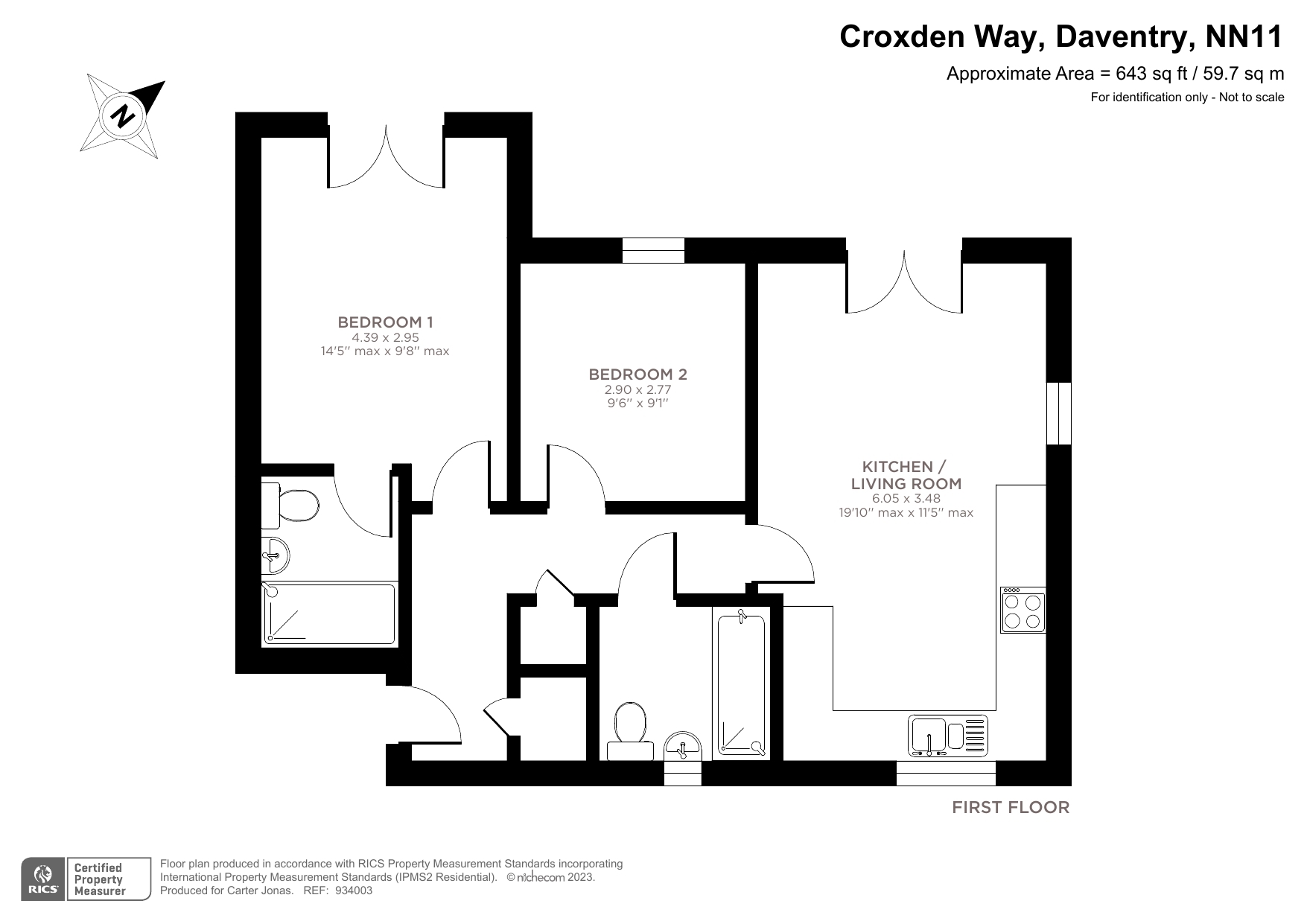 91, Croxden Way, Northamptonshire floorplan