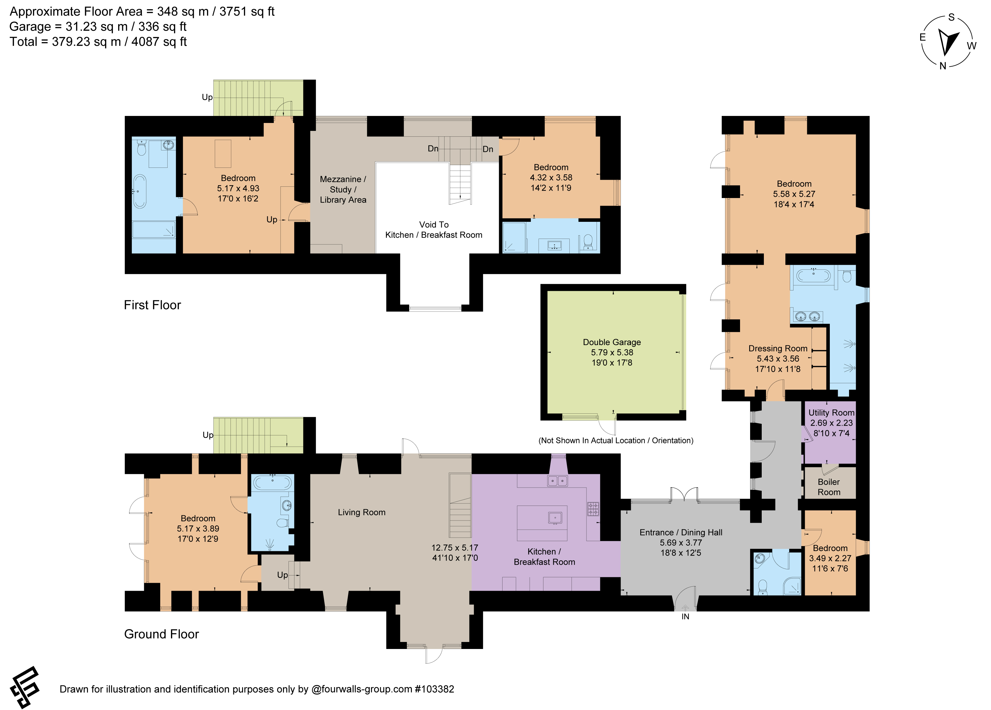 Oakbale House,, Ampney St. Mary, Gloucestershire floorplan