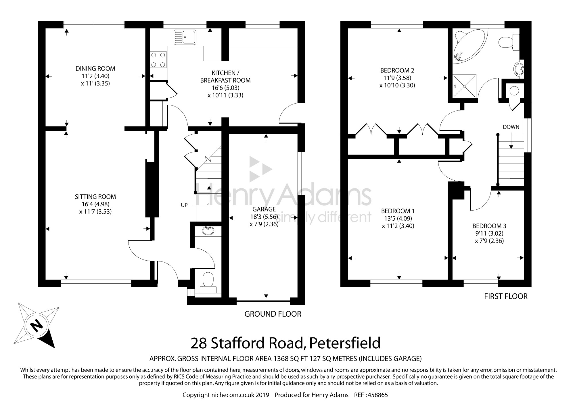 3 Bedrooms Detached house for sale in Stafford Road, Petersfield GU32