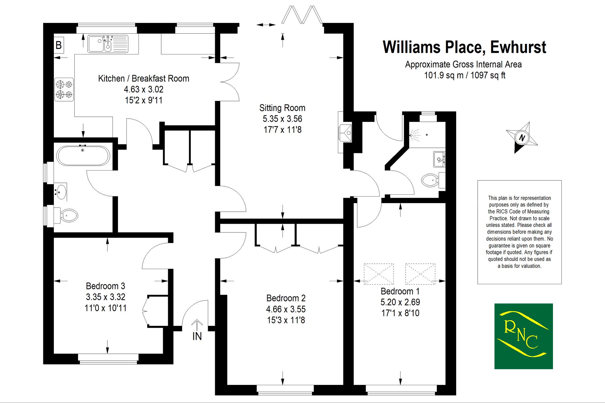 2 Williams Place, Cranleigh floorplan