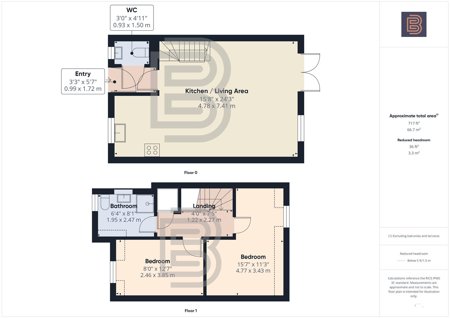 56B, Temple Street, Rugby floorplan