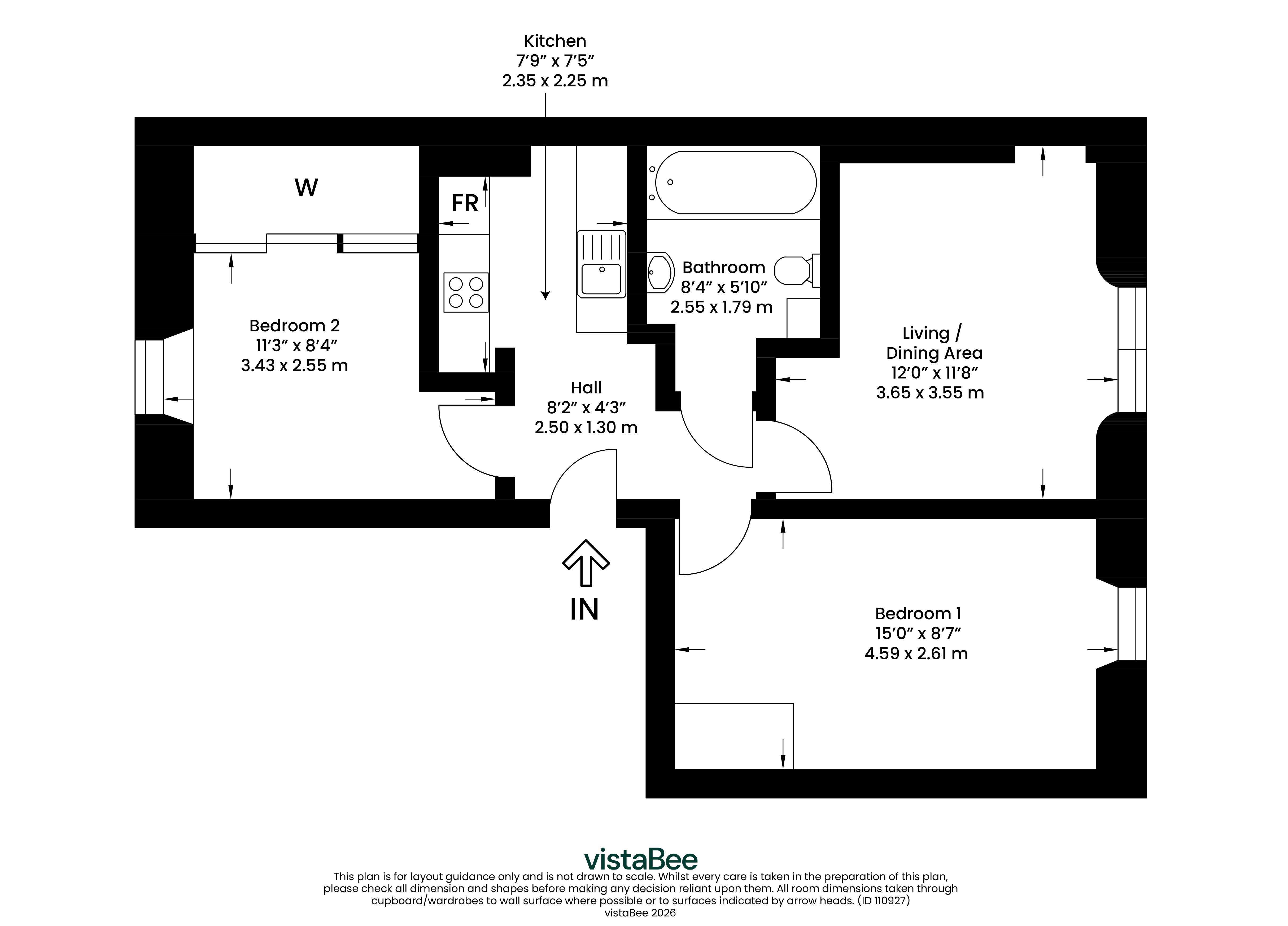 2/1, 84, Queen Street, Glasgow floorplan