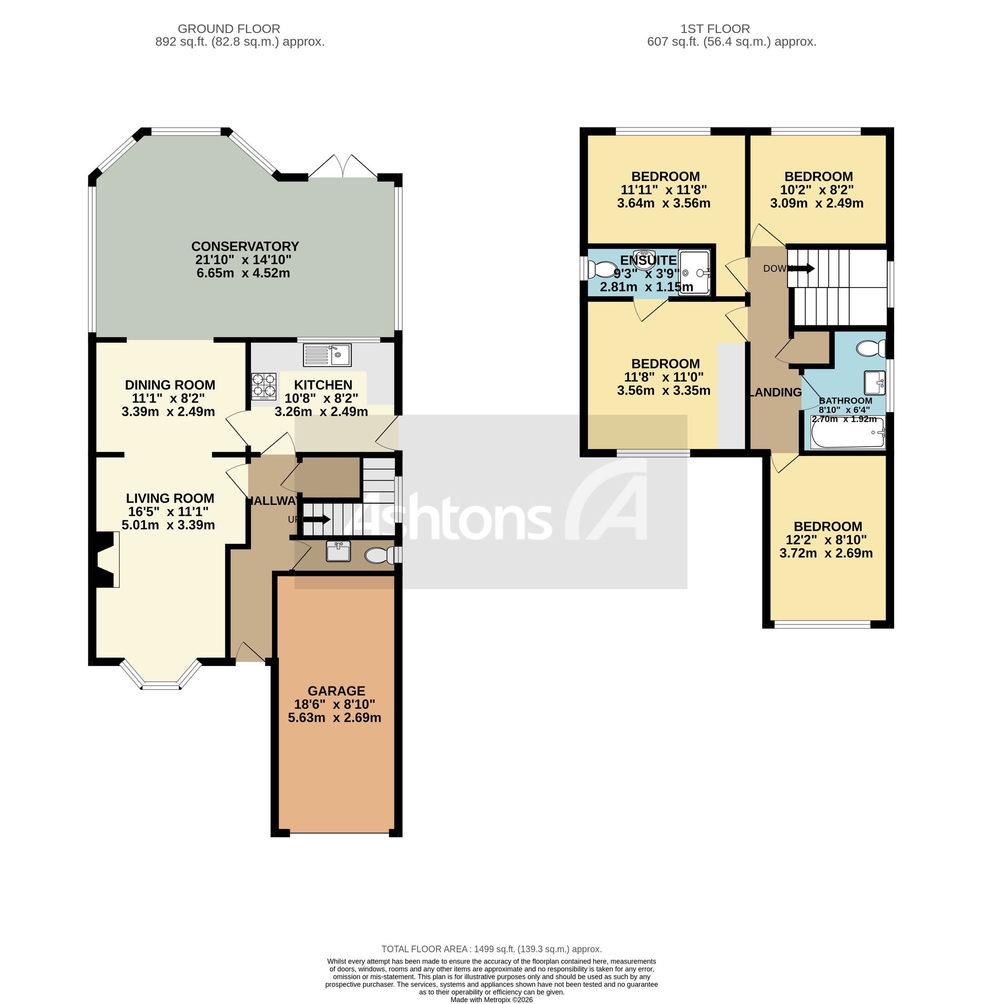 32 Toothill Close, Wigan floorplan