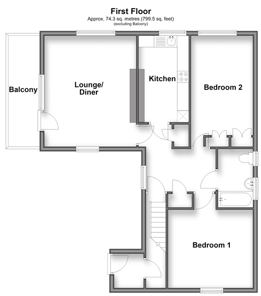 Glynde Avenue, Saltdean floorplan