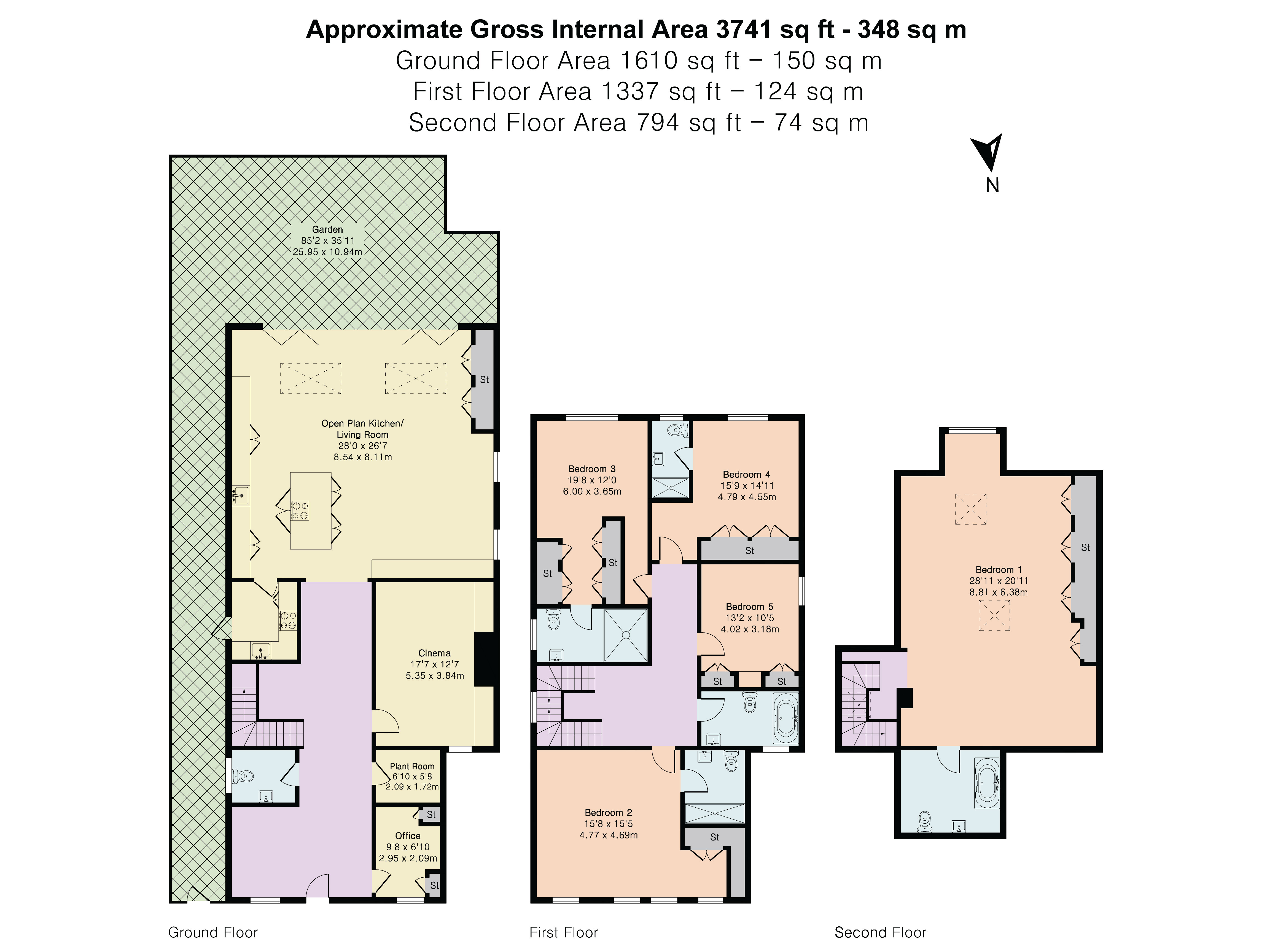 3a, Pipers Green Lane, Edgware floorplan