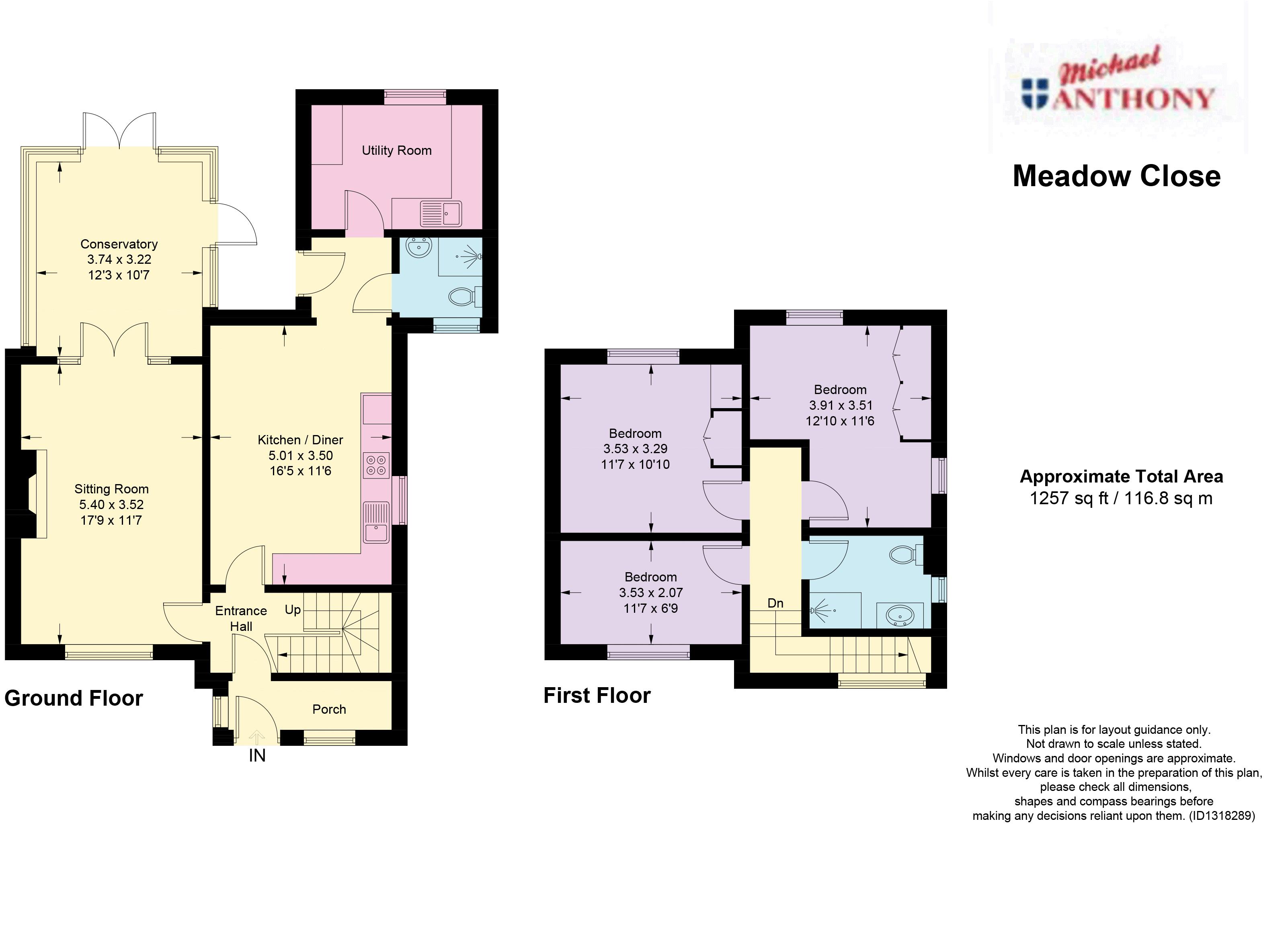 7, Meadow Close, Tring floorplan