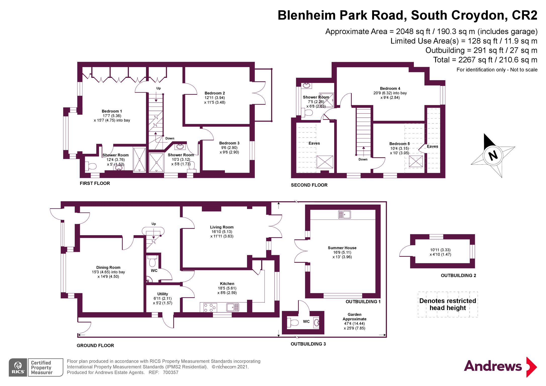 Blenheim Park Road, South Croydon, Surrey CR2, 5 bedroom semidetached house for sale 57978348