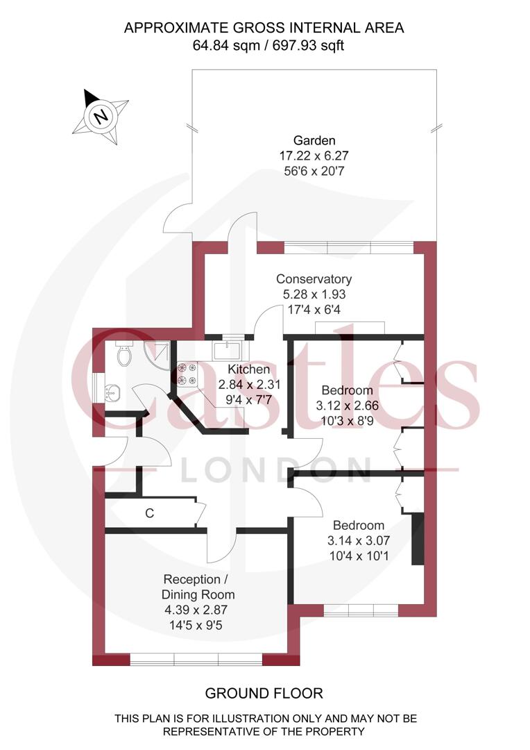 39, Lincoln Way, Enfield floorplan