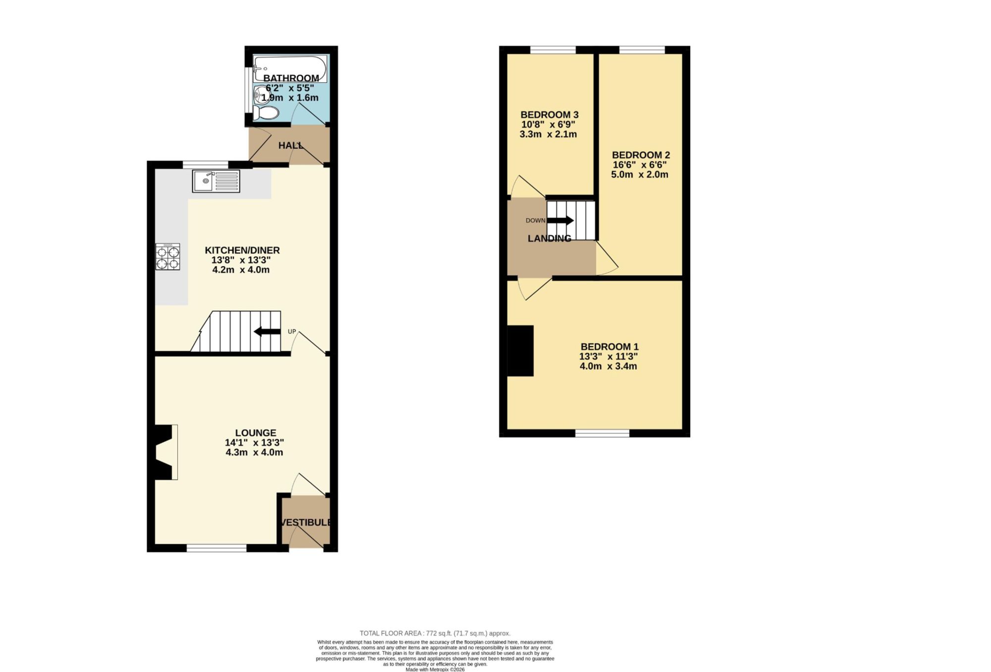 23 York Road South, Wigan floorplan