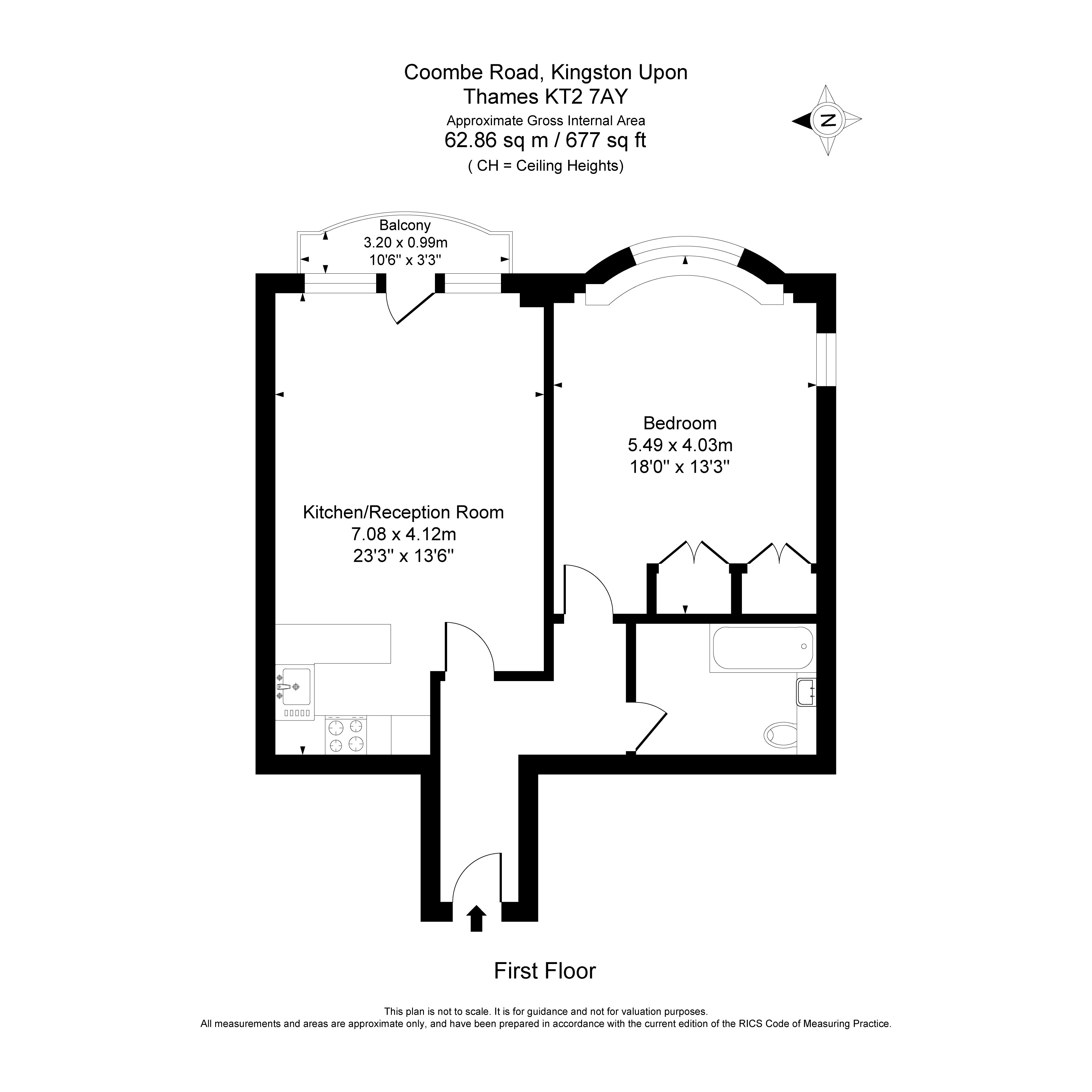 Flat 6, 35, Coombe Road, Kingston Upon Thames floorplan