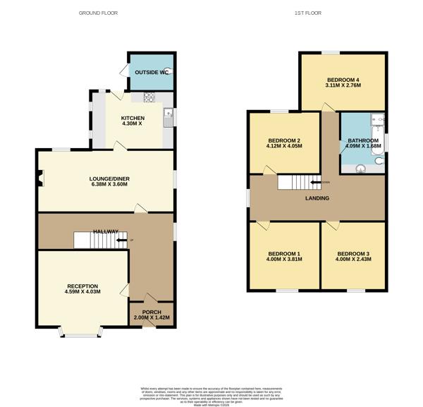 4, Princess Road, Mexborough floorplan