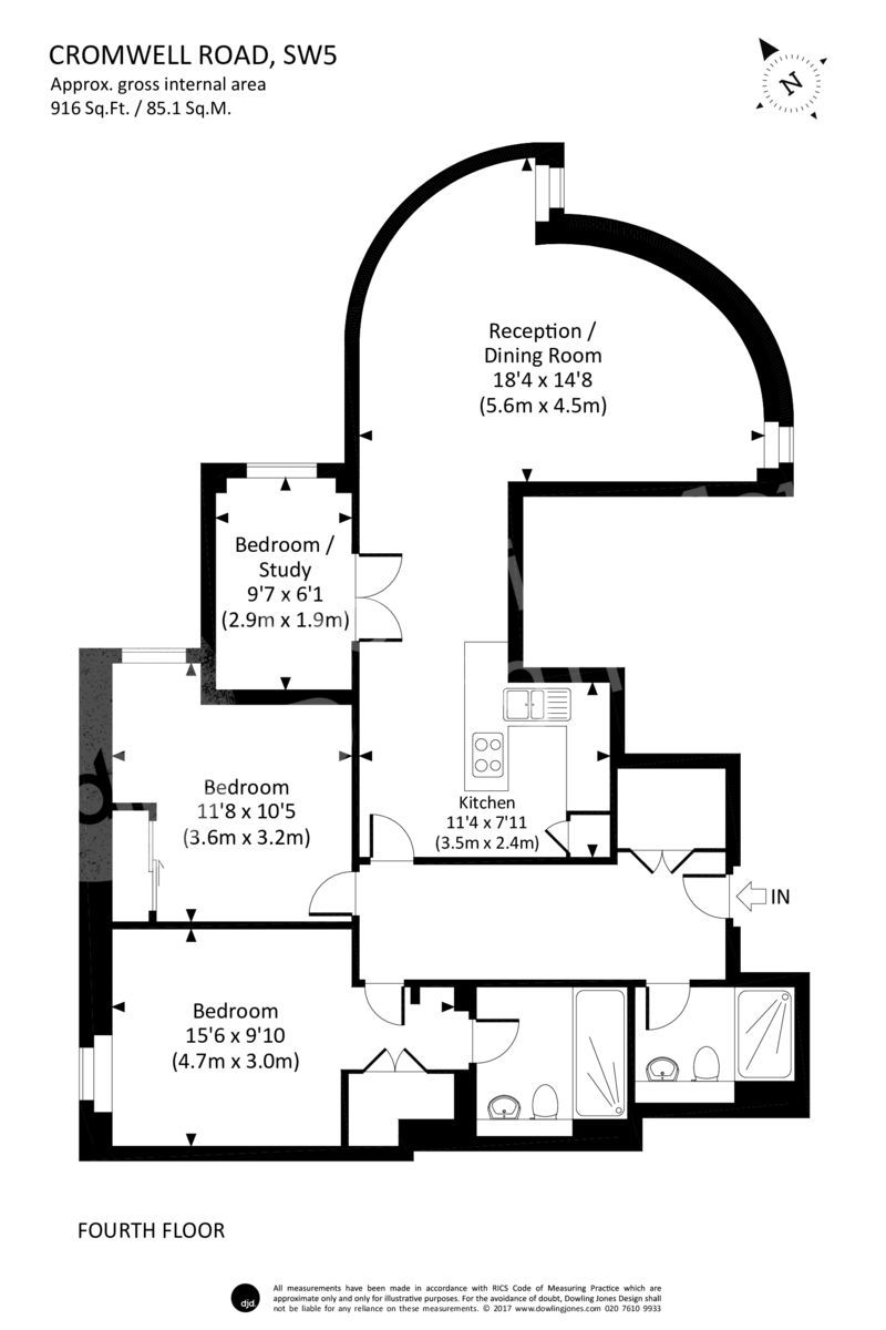 3 Bedrooms Flat to rent in Cromwell Road, Earls Court SW5