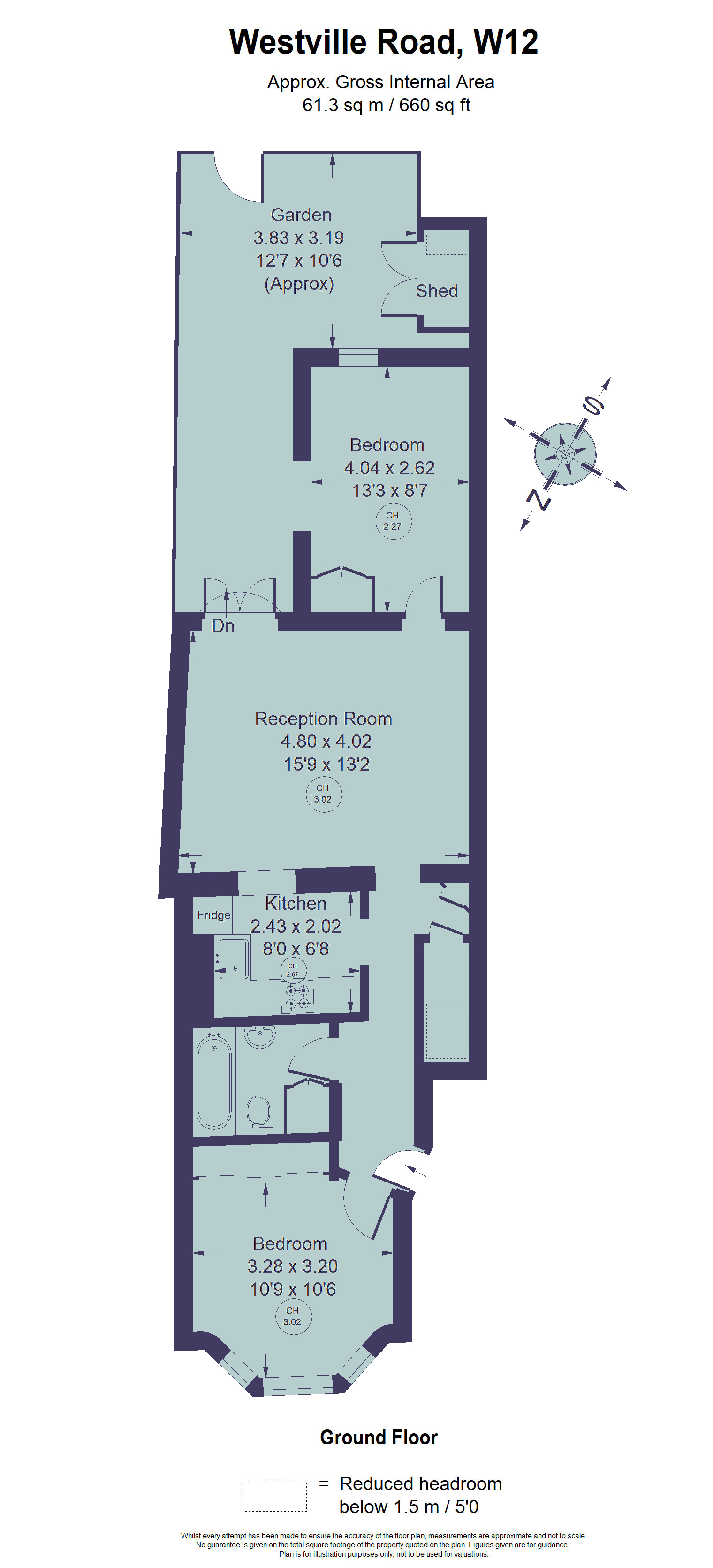 2 Bedrooms Flat for sale in Westville Road, London W12