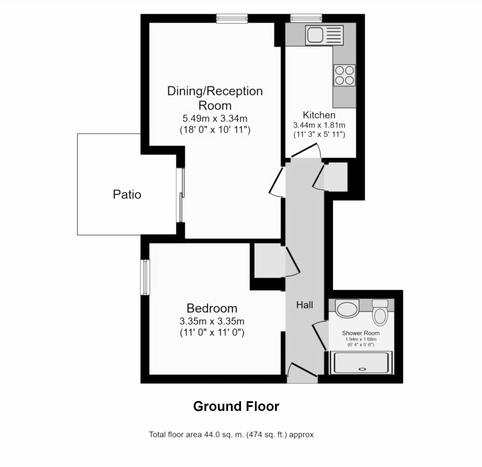 5 Hales Court 14, Field Lane, Teddington floorplan