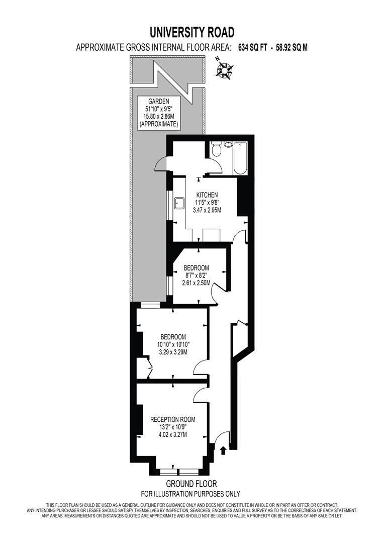 52, University Road, Colliers Wood floorplan