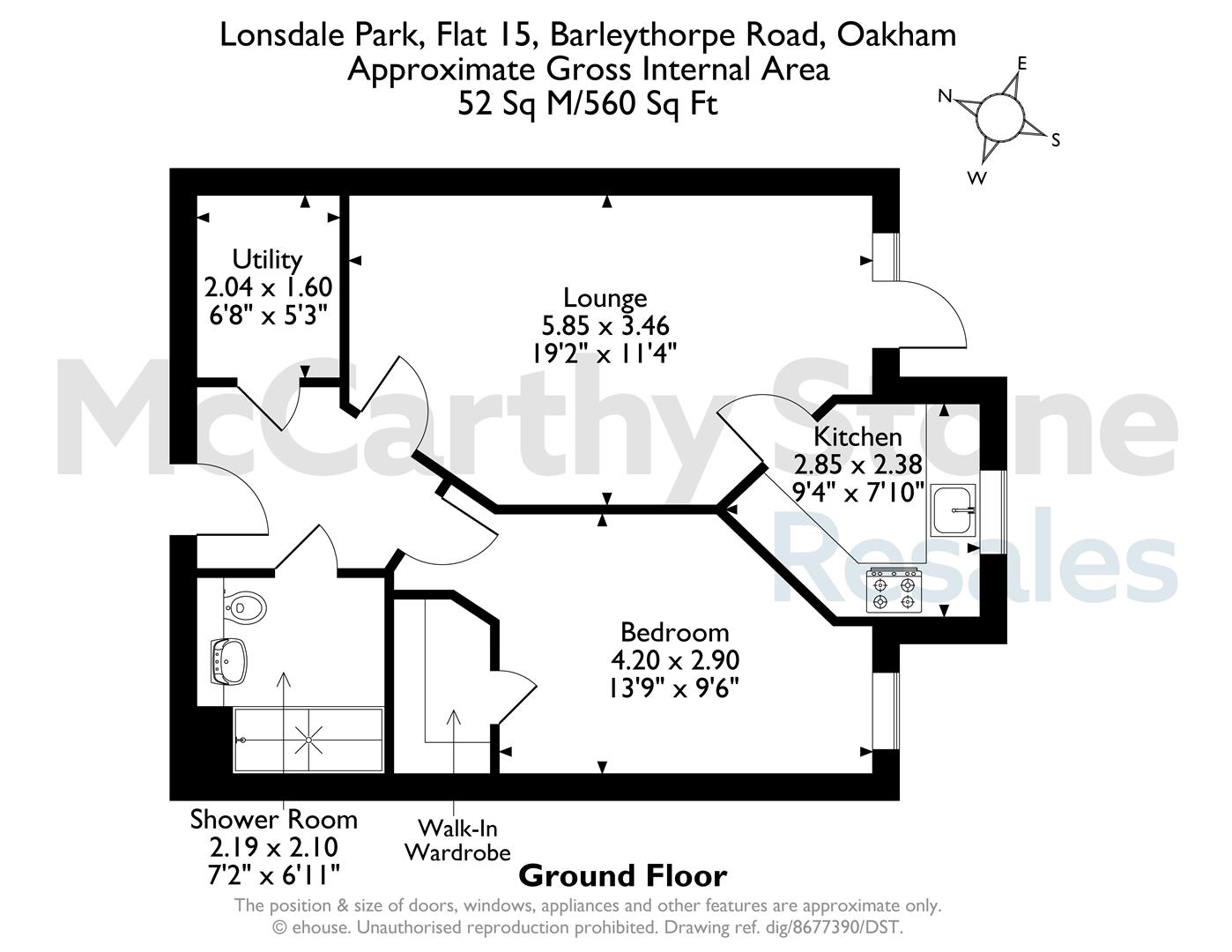 15 Lonsdale Park, Barleythorpe, Rutland floorplan