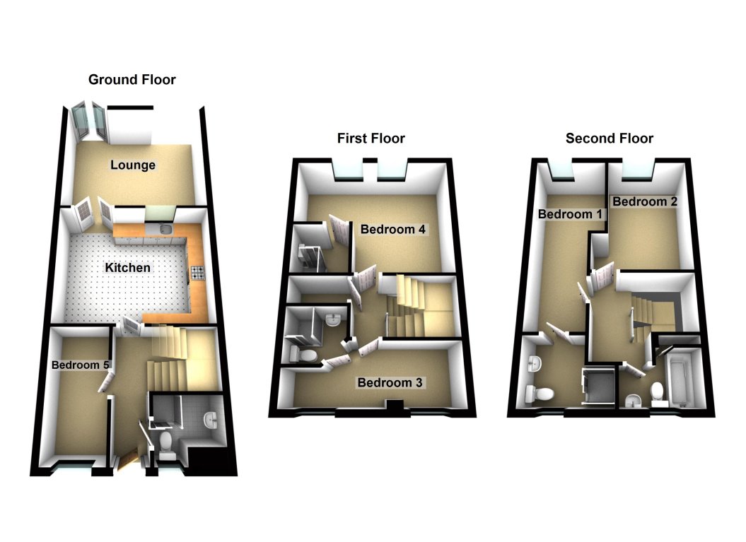 Room 5, 19, Bringhurst, Peterborough floorplan