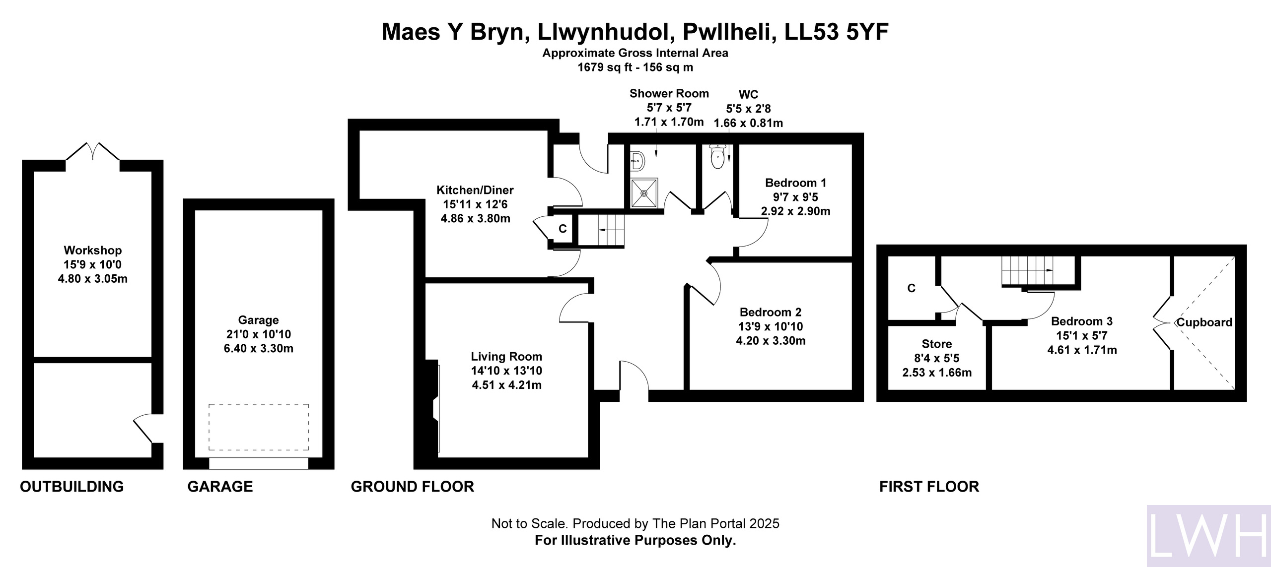 Maes Y Bryn, Pwllheli floorplan
