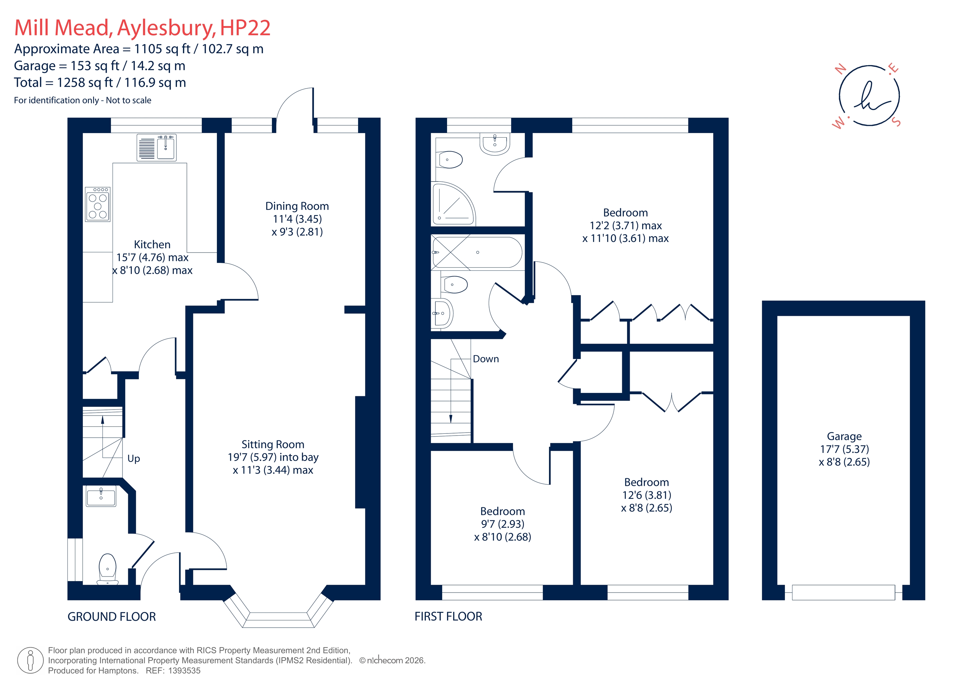 33, Mill Mead, Wendover floorplan