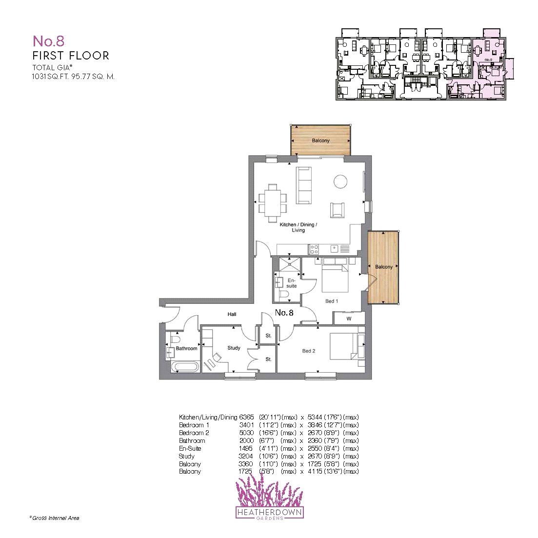 Plot 8 Heatherdown Gardens,, Shores Road, Horsell floorplan