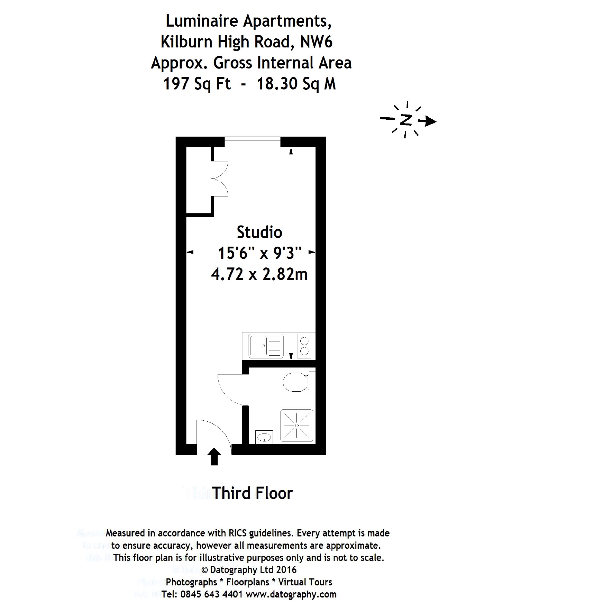 0 Bedrooms Studio to rent in Kilburn High Road, Kilburn, London NW6