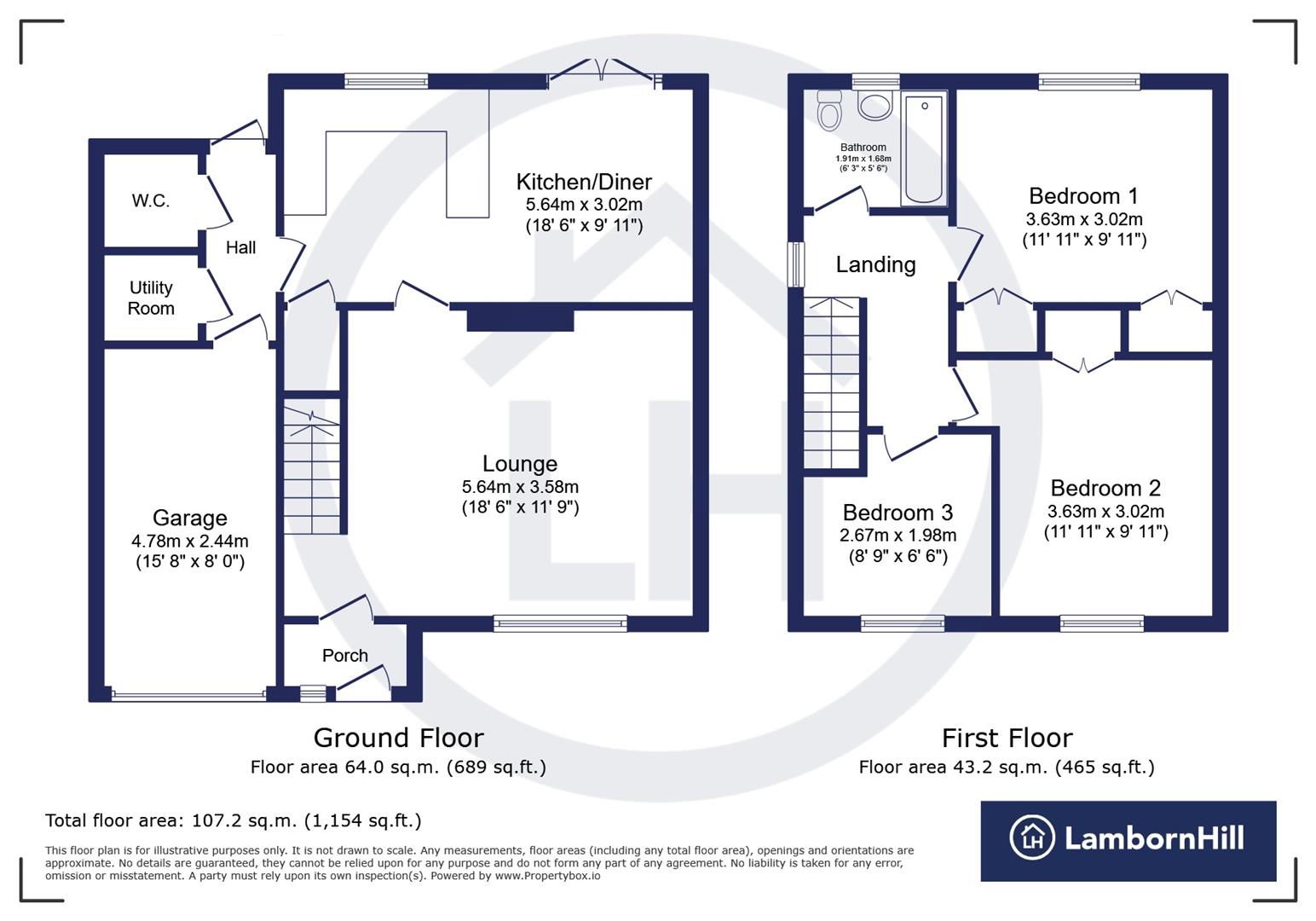 3, Beaumont Davey Close, Faversham floorplan