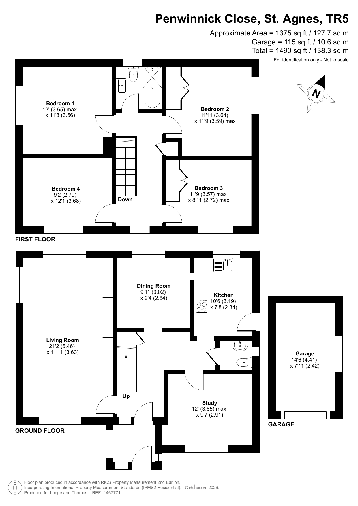 The Manse, St Agnes floorplan