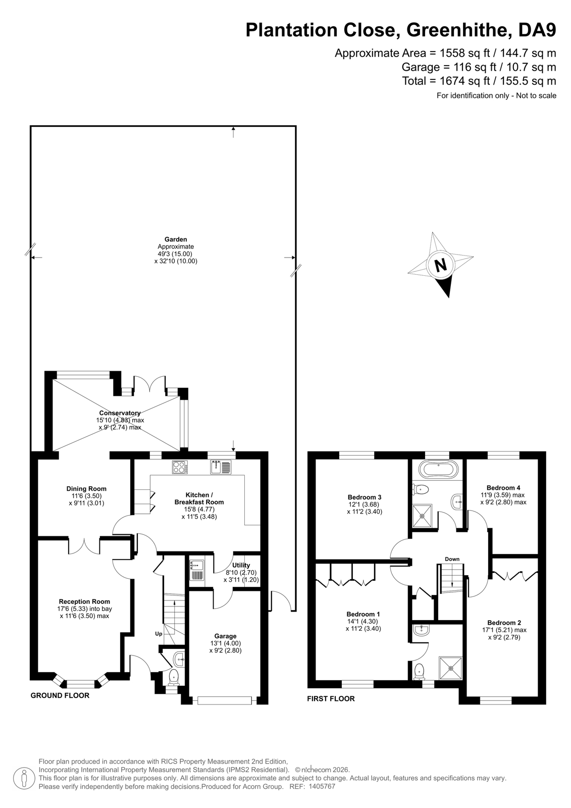 5, Plantation Close, Greenhithe floorplan