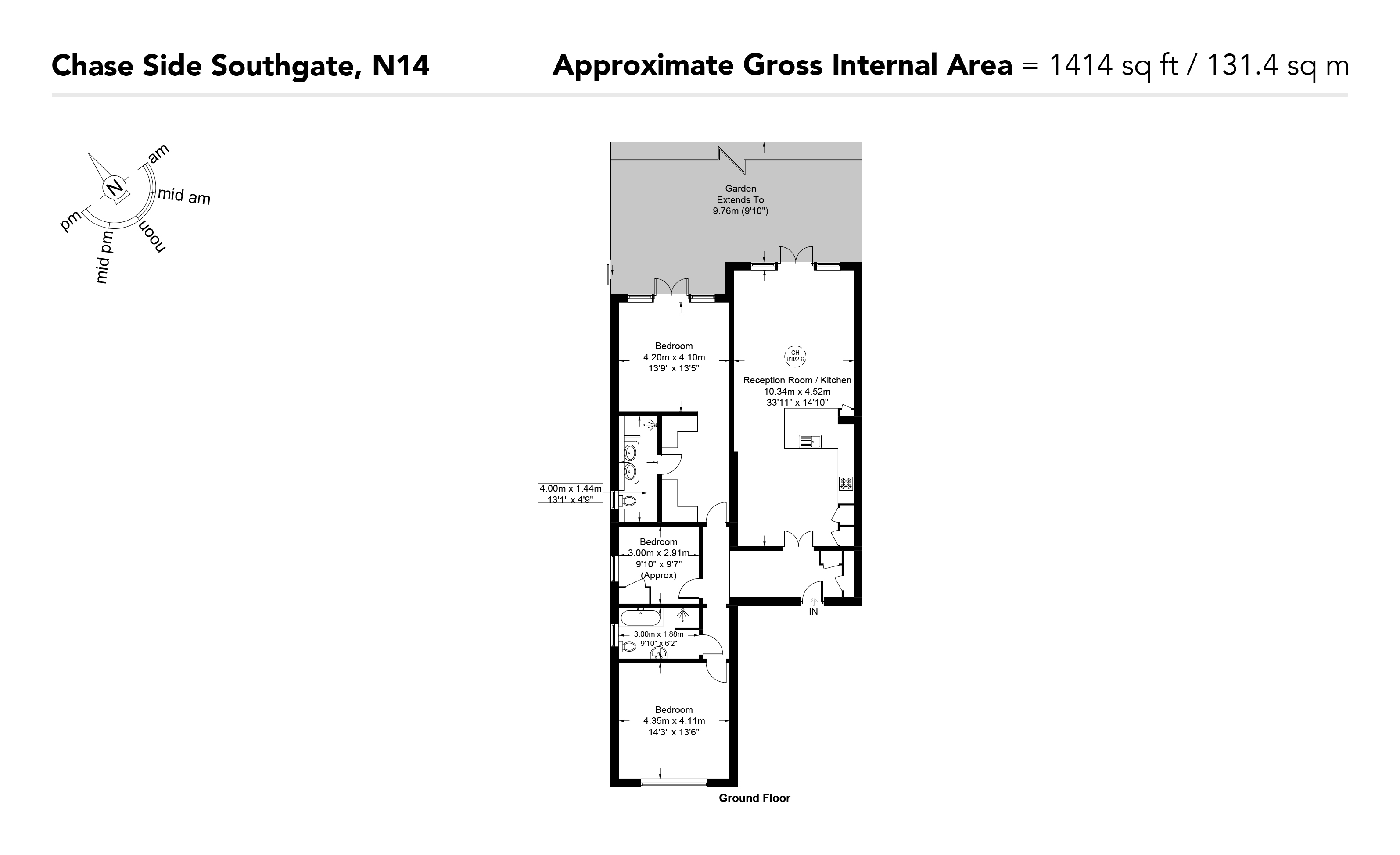 272, Chase Side, London, N14 floorplan