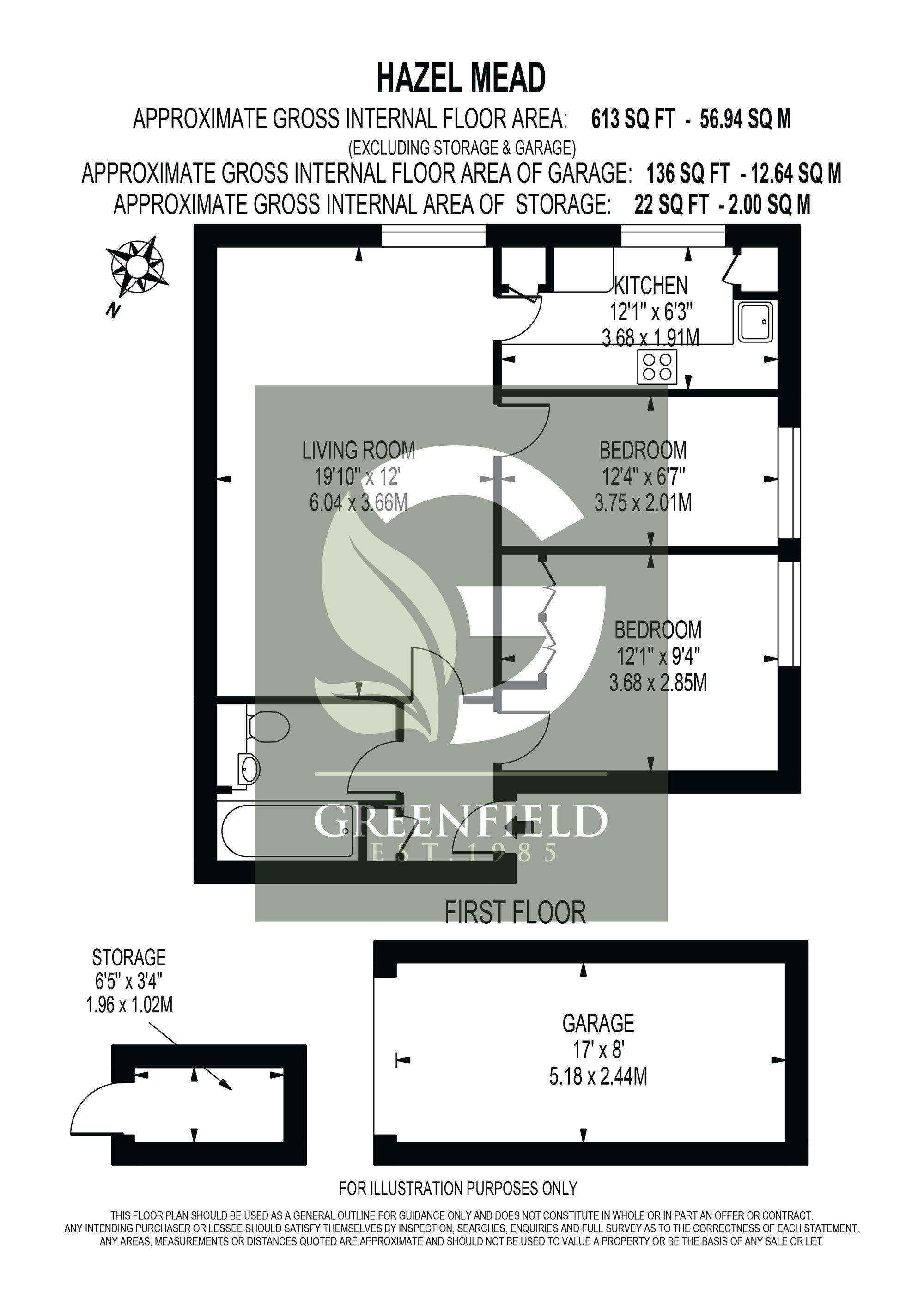 4 Hazel Mead, Epsom floorplan