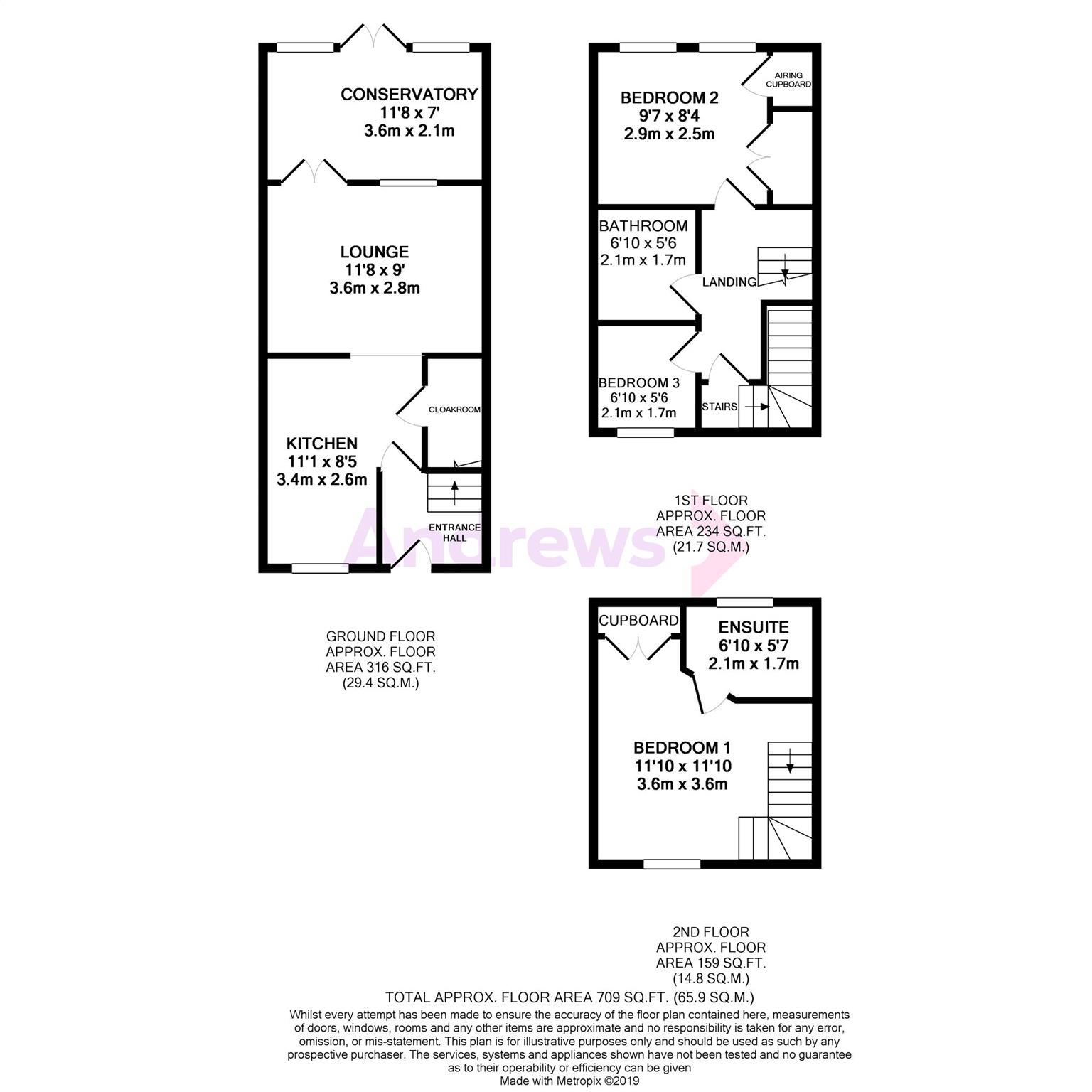 3 Bedrooms Terraced house for sale in Little Mill Court, Stroud, Gloucestershire GL5