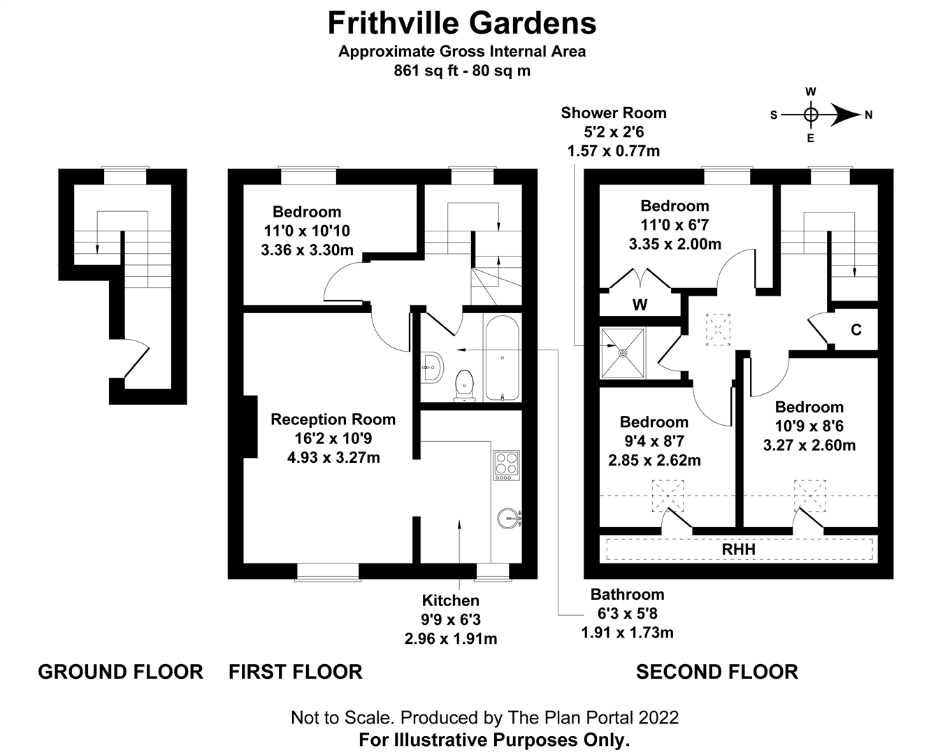 89C, Frithville Gardens, London floorplan