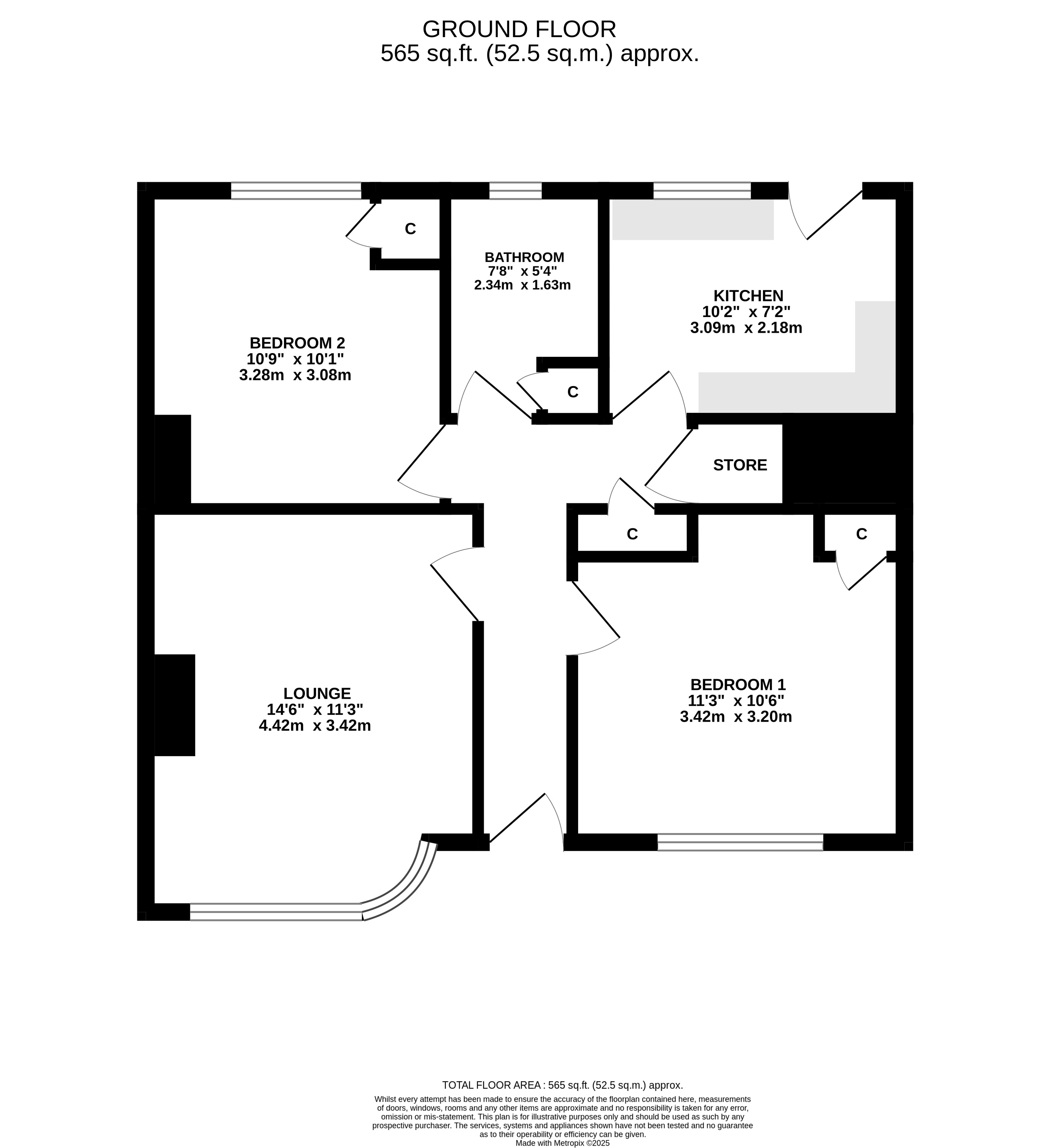 55, Redesdale Gardens, West Yorkshire floorplan