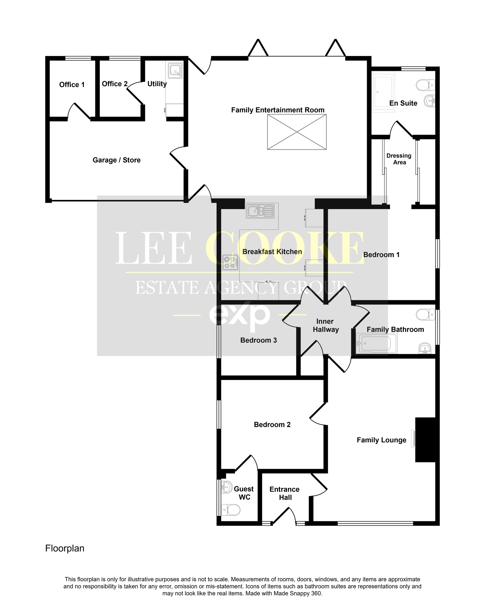 1, Ivy Close, Stafford floorplan