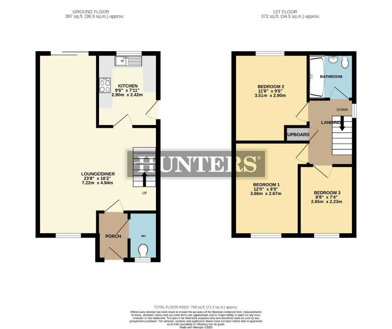 41, Burdock Road, Scunthorpe floorplan