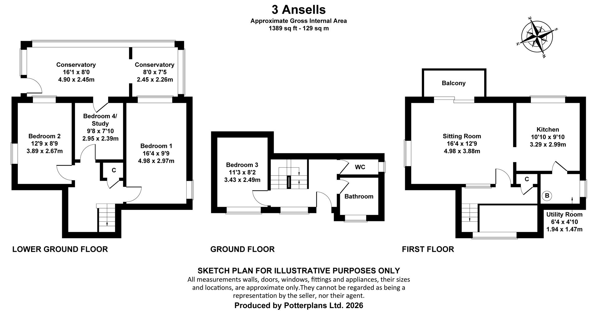 3, Ansells, Seaview floorplan