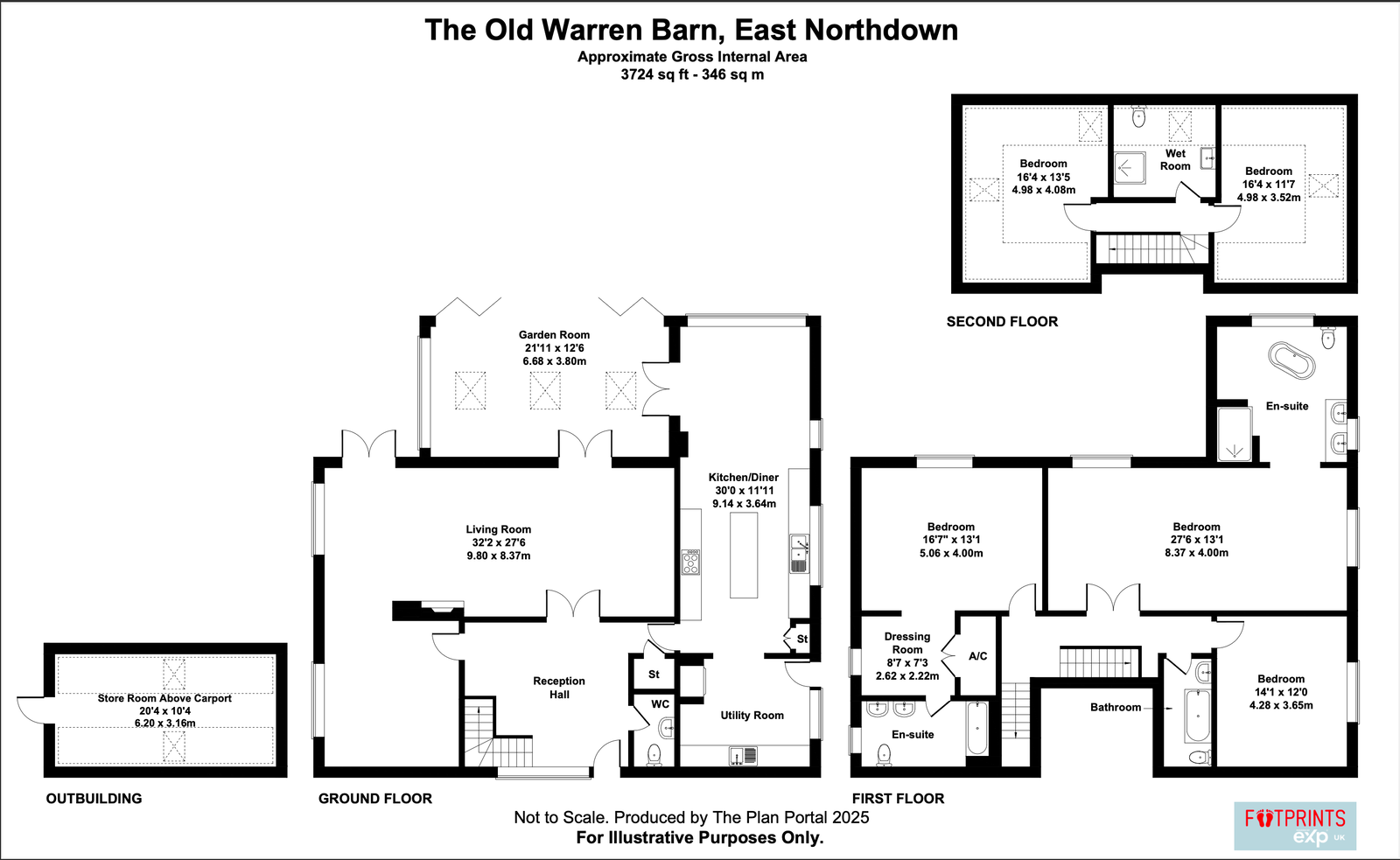 The Old Warren Barn, East Northdown, Margate floorplan