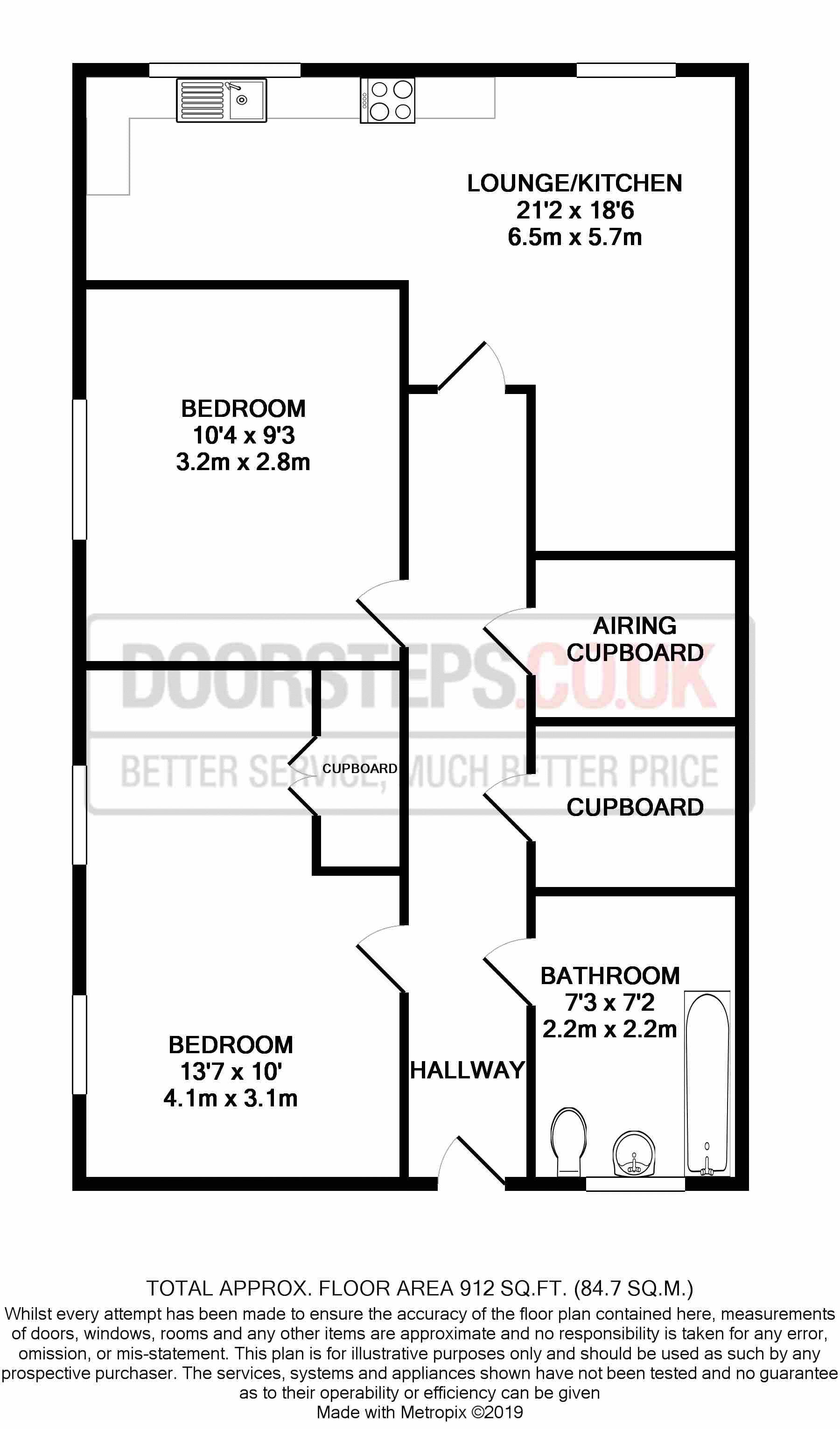 2 Bedrooms Flat for sale in Hennetta Close, Addlestone KT15