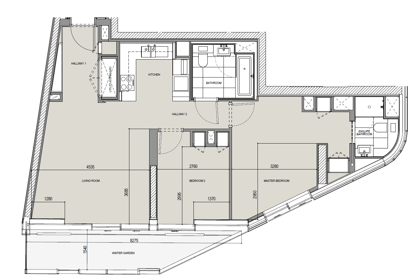 E.01.02, Battersea, London floorplan