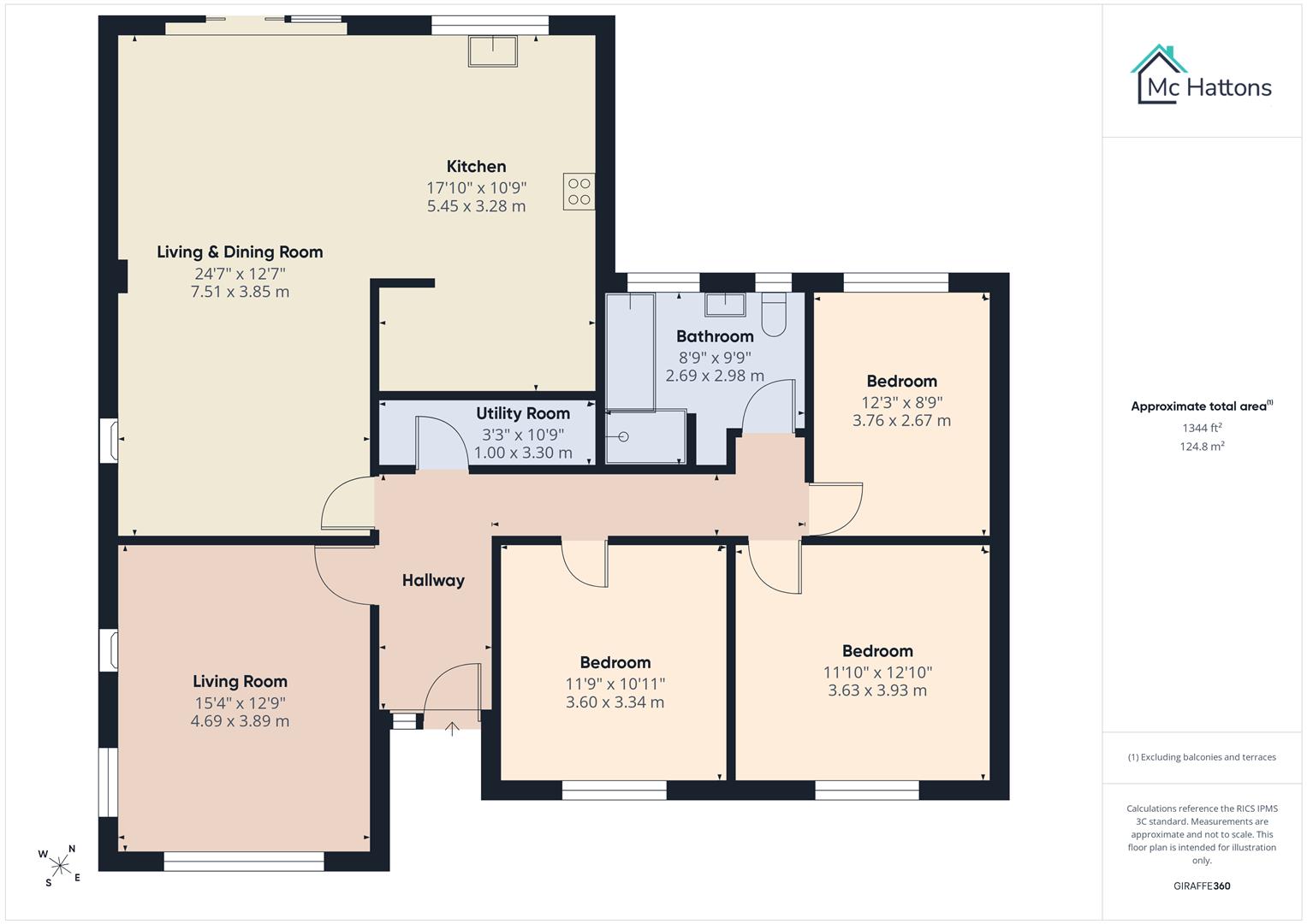 1, Meadow Street, North Cornelly floorplan