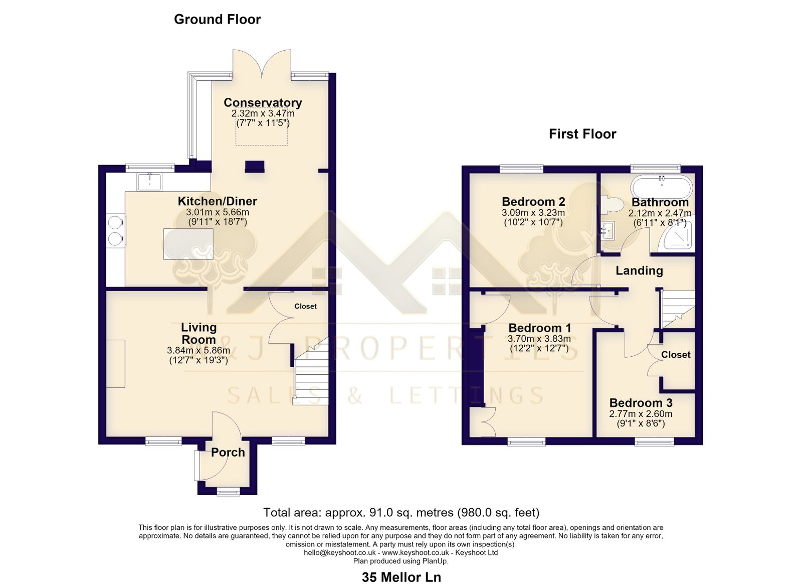 Mellor Lane, Blackburn floorplan
