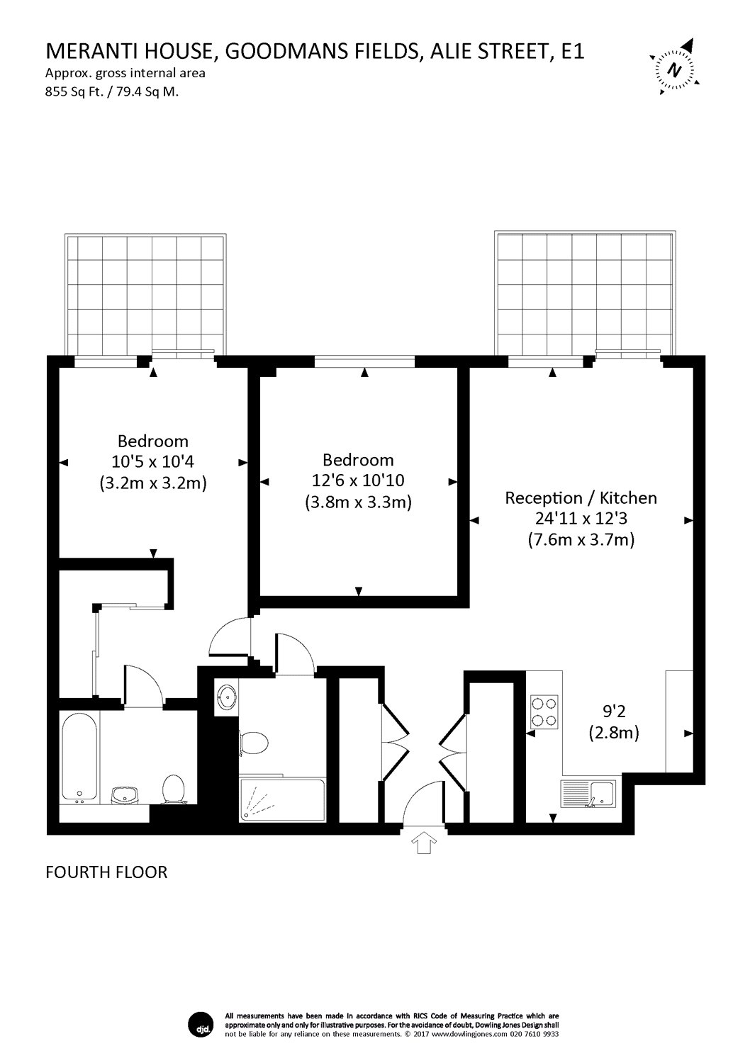 2 Bedrooms Flat to rent in Meranti House, Goodmans Fields, 84 Alie Street, London E1