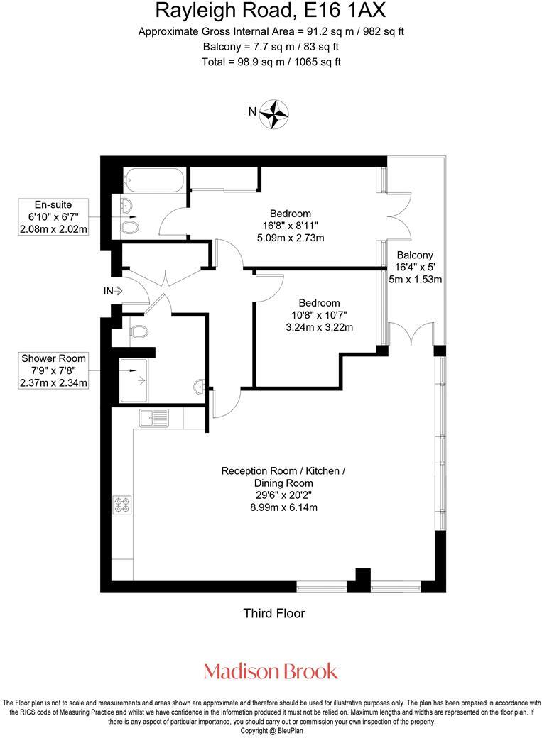 Flat 21 - 25, Rayleigh Road, London floorplan
