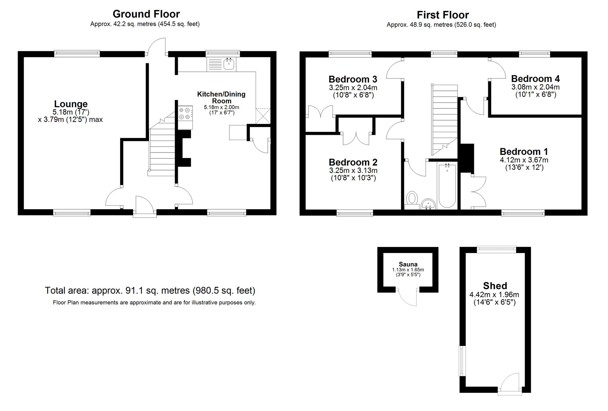 21 North Close, Royston floorplan