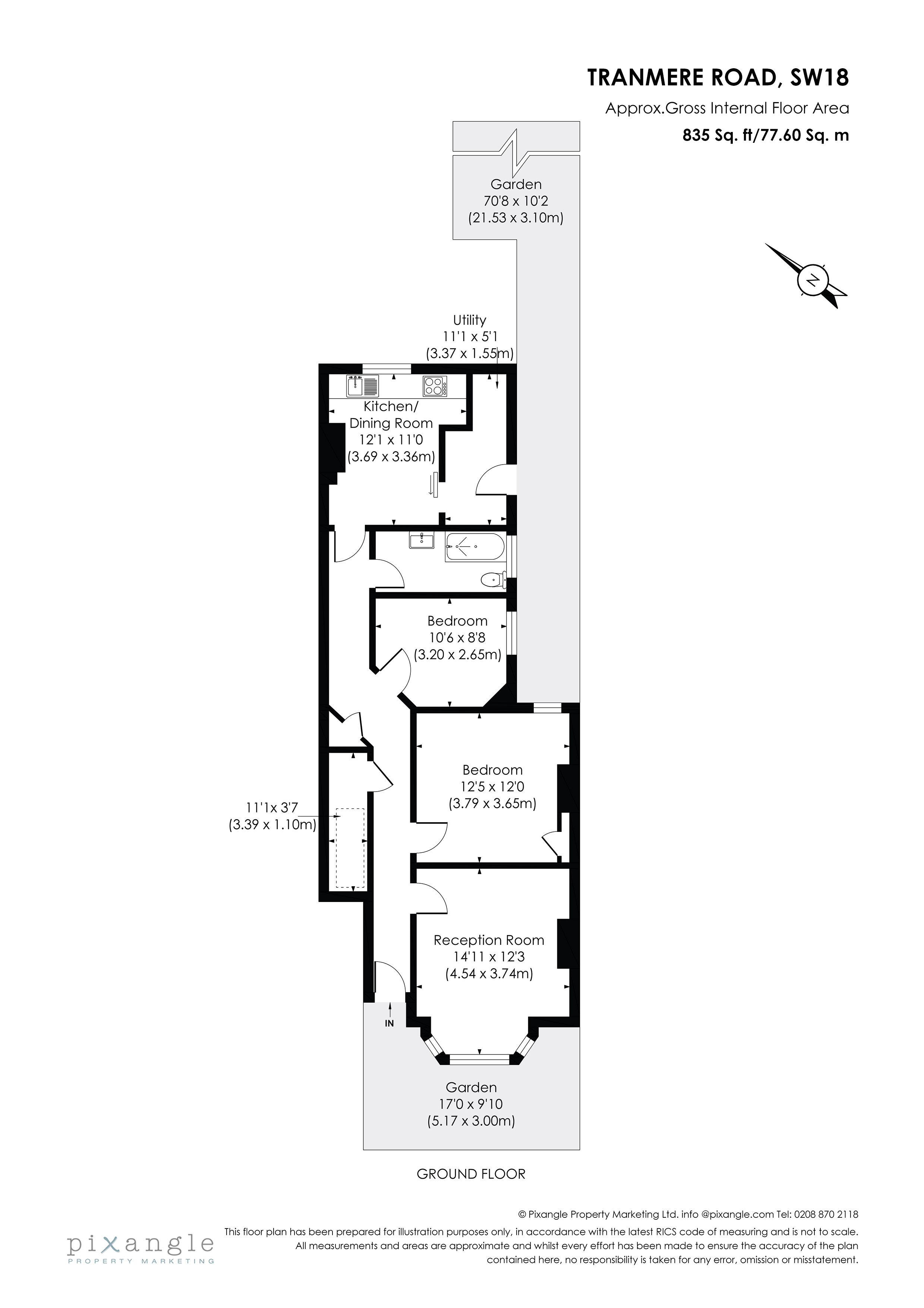 151, Tranmere Road, London floorplan