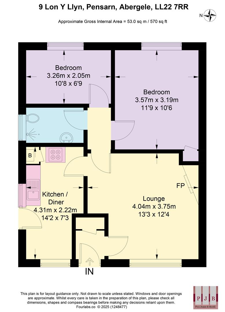 9, Lon Y Llyn, Abergele floorplan