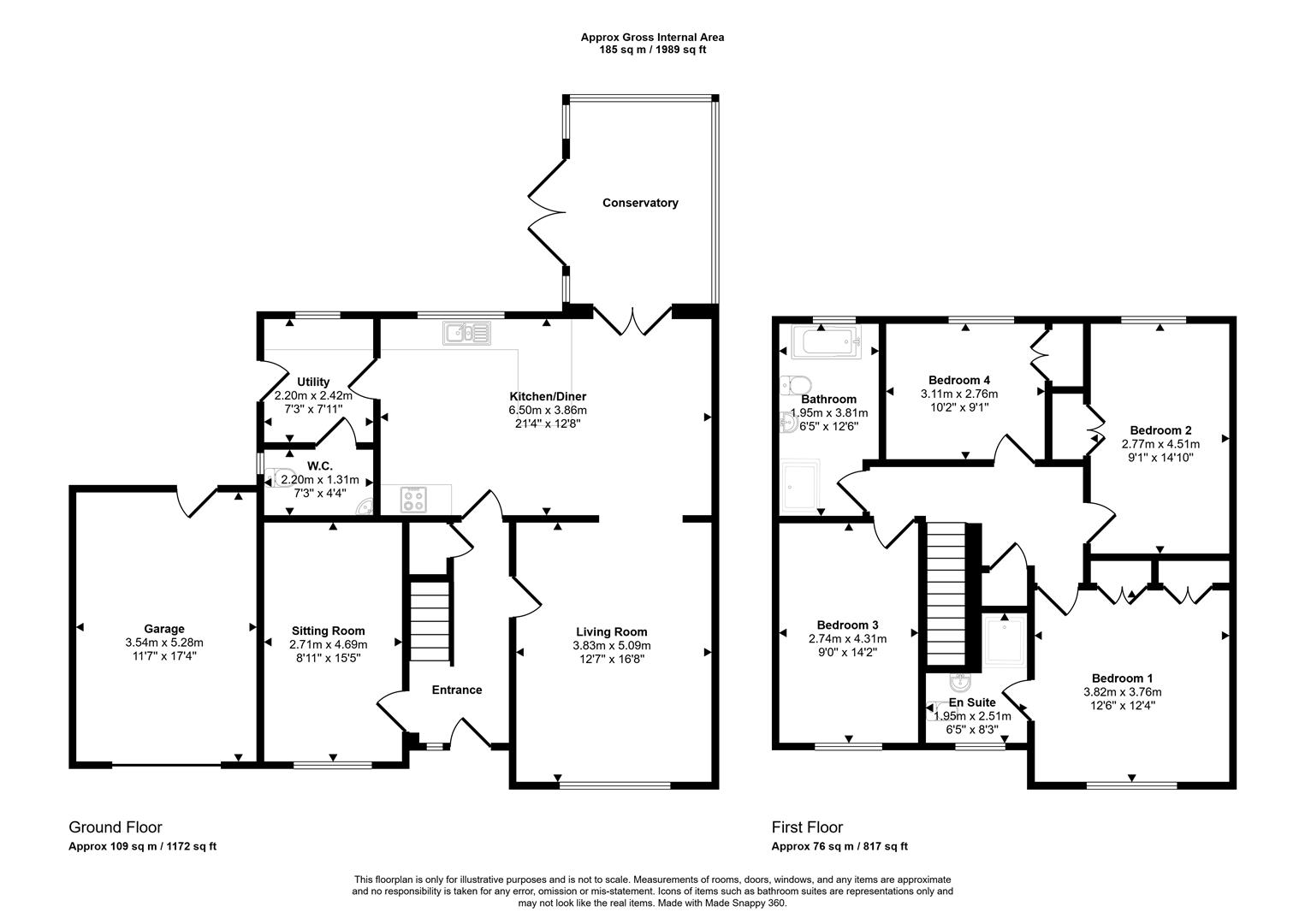 Hafan Heulog, Llangadog Road, Kidwelly floorplan
