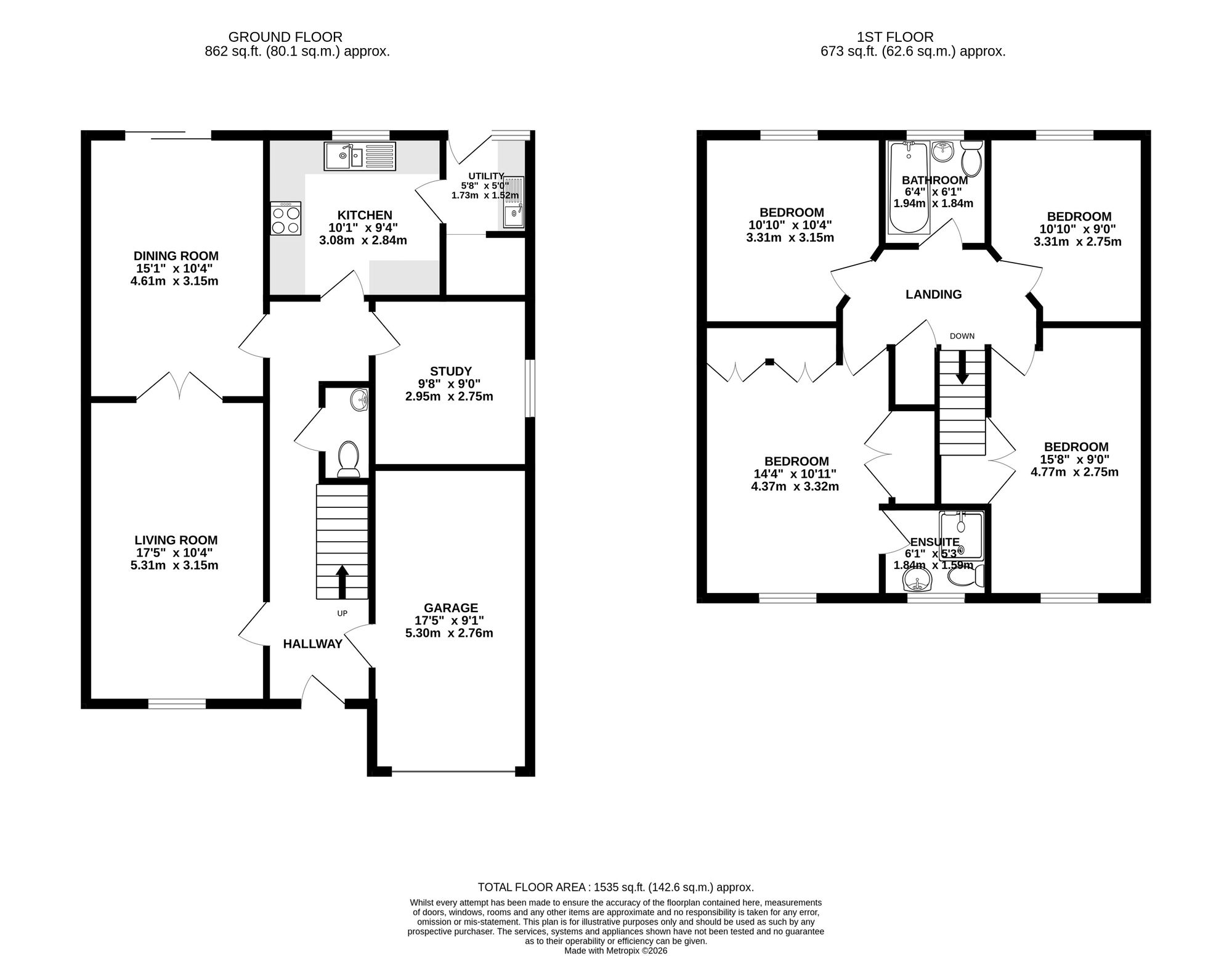 1 Clos Trefeddyg, Caerphilly floorplan