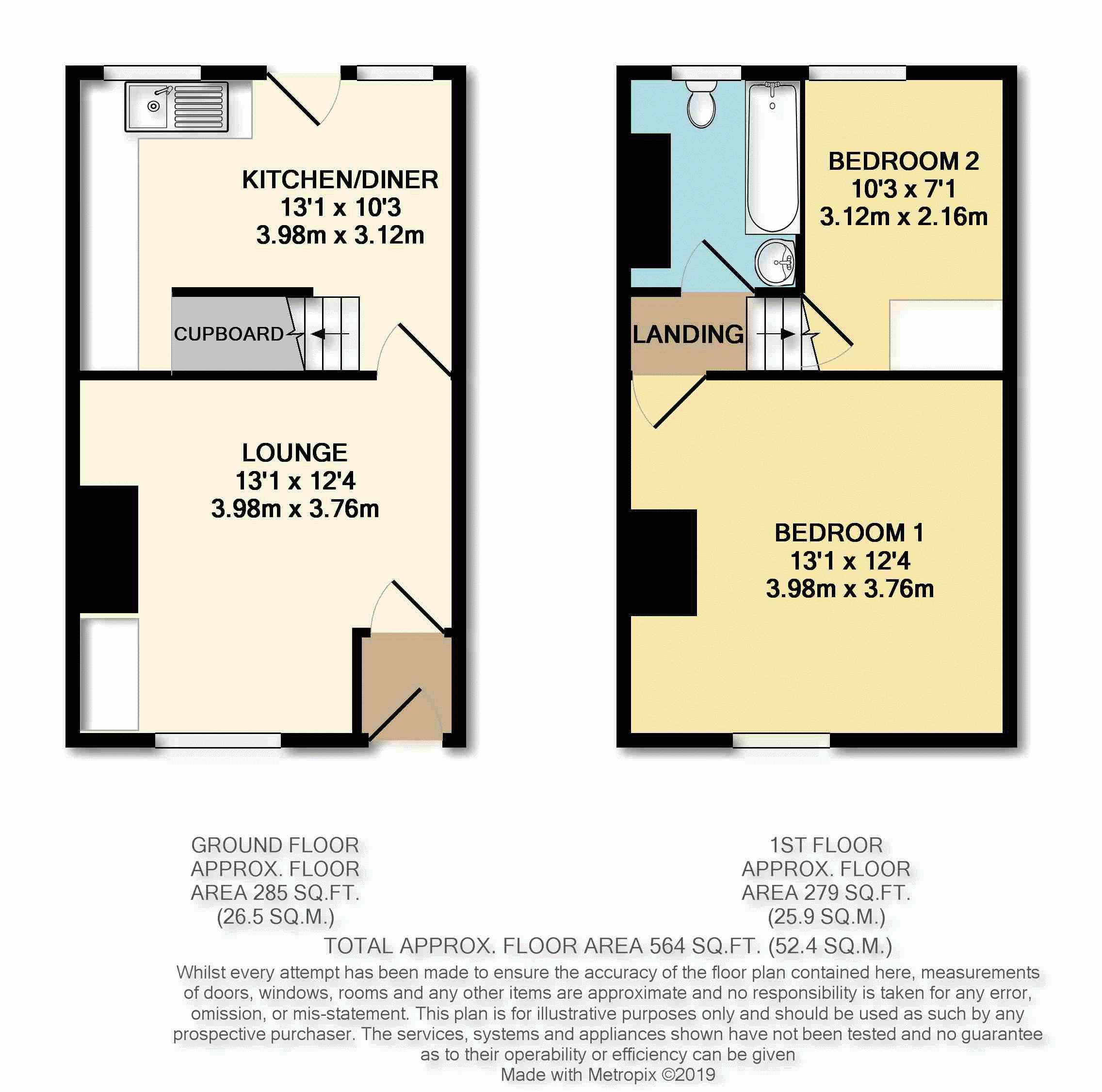 2 Bedrooms Terraced house to rent in Bank Street, Platt Bridge, Wigan WN2